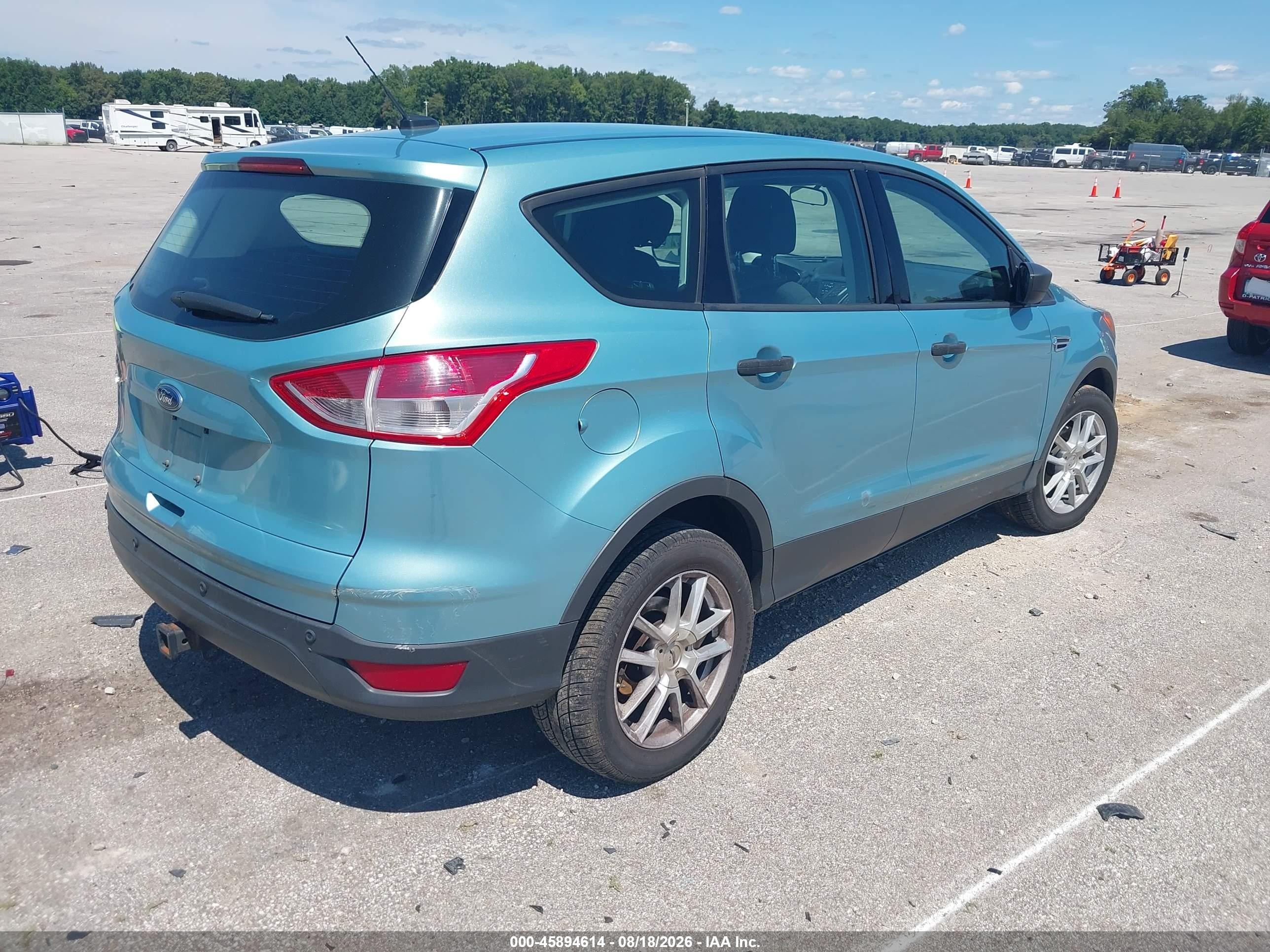 2013 Ford Escape S Blue vin: 1FMCU0F7XDUA52381