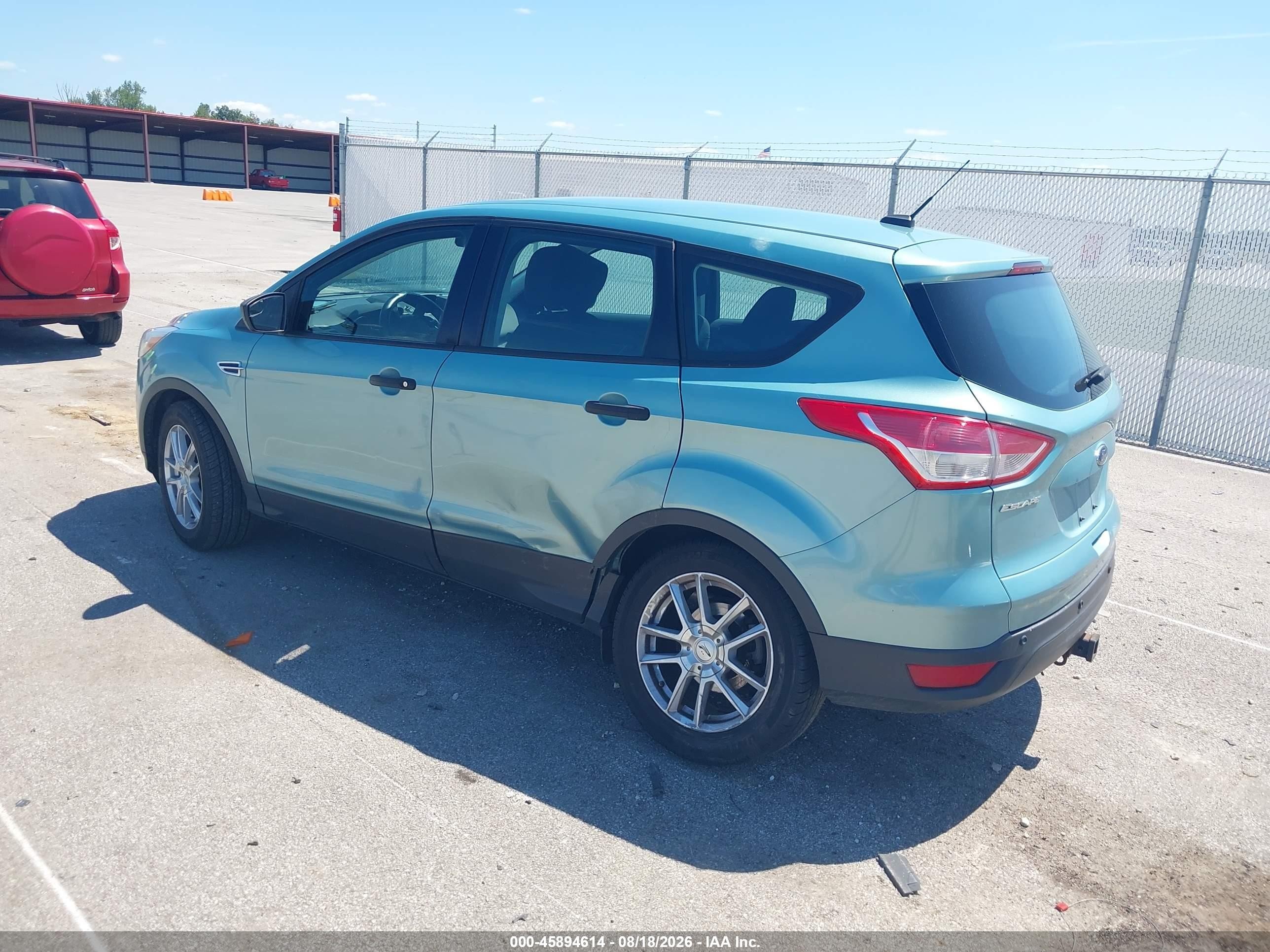 2013 Ford Escape S Blue vin: 1FMCU0F7XDUA52381