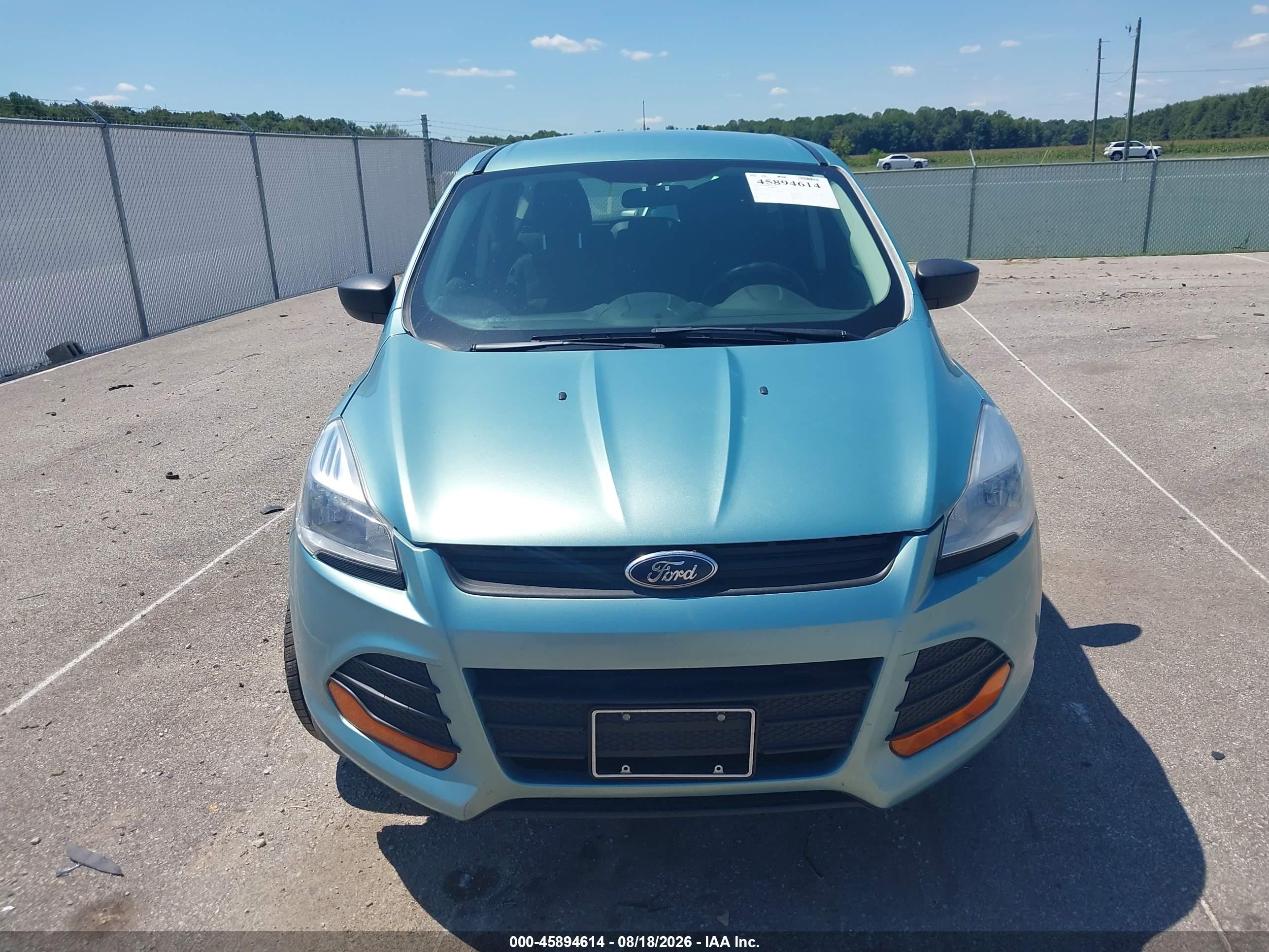2013 Ford Escape S Blue vin: 1FMCU0F7XDUA52381