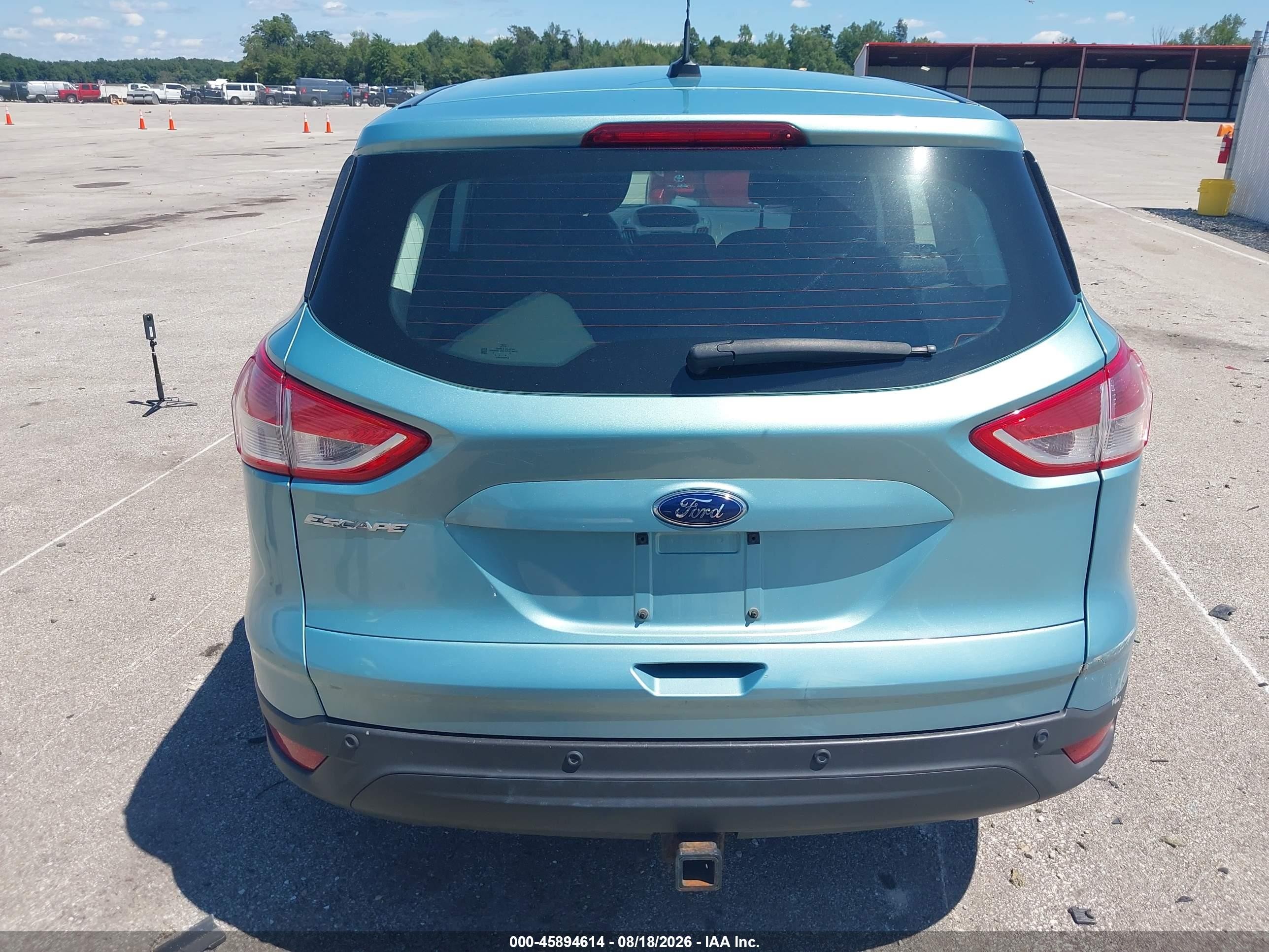 2013 Ford Escape S Blue vin: 1FMCU0F7XDUA52381