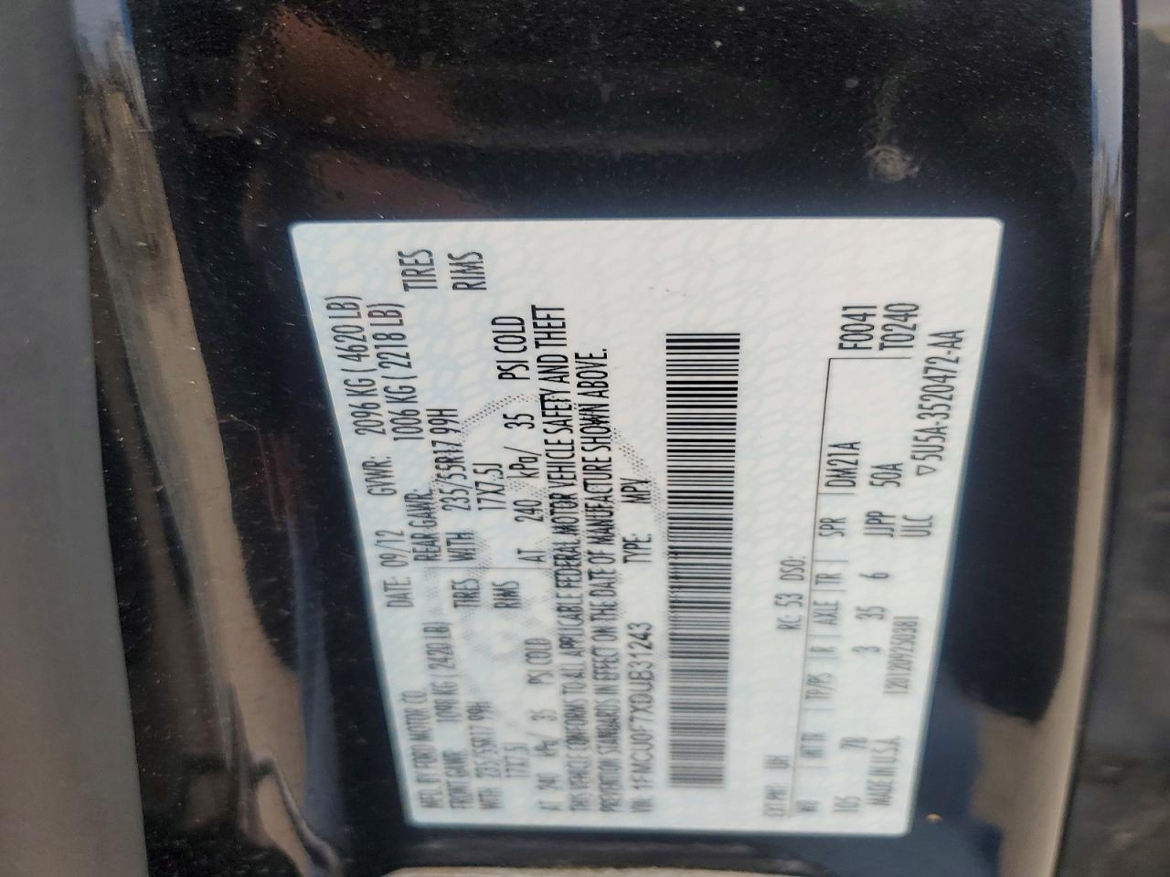 2013 Ford Escape S Black vin: 1FMCU0F7XDUB31243