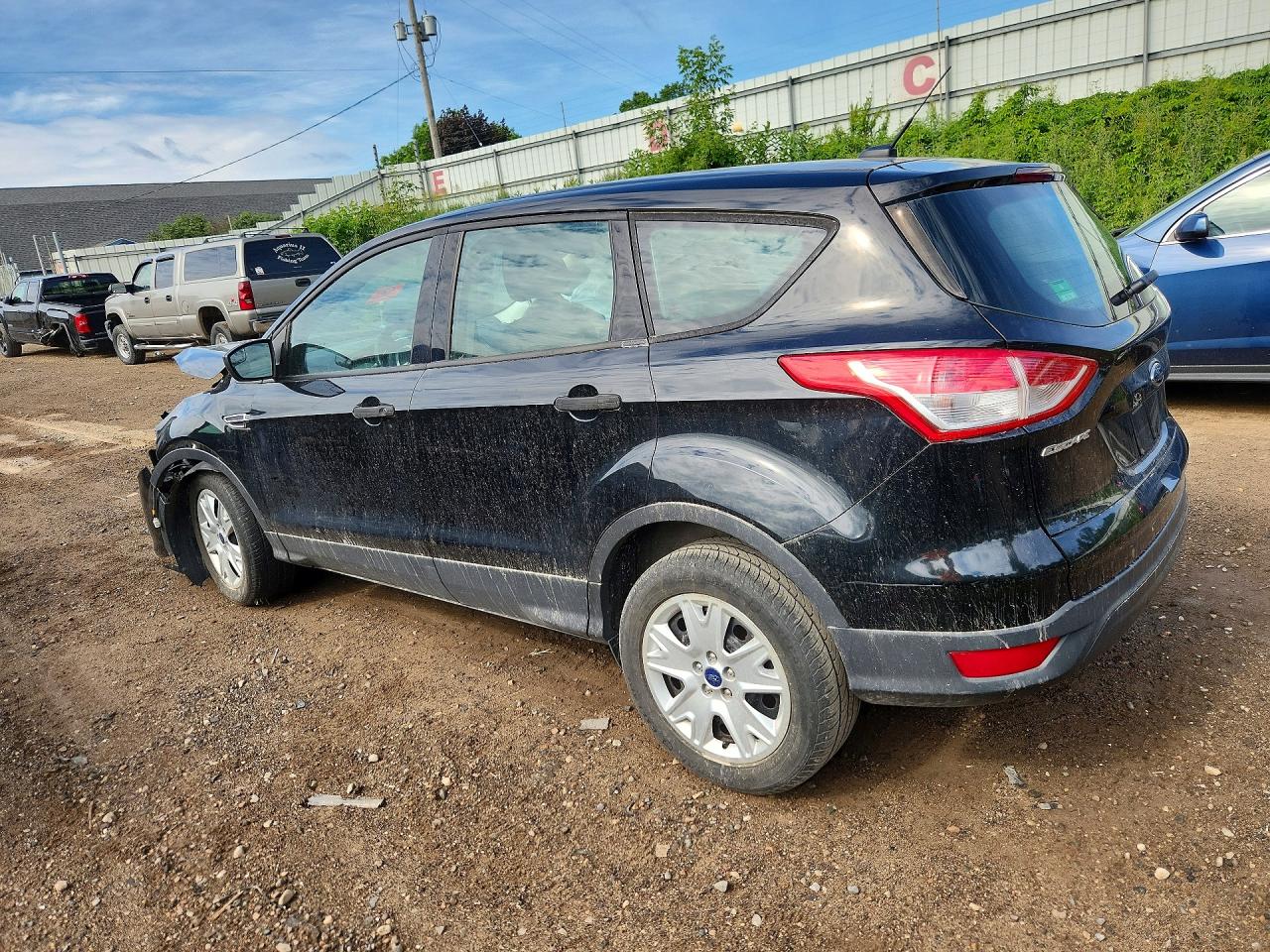 2013 Ford Escape S Black vin: 1FMCU0F7XDUB46924