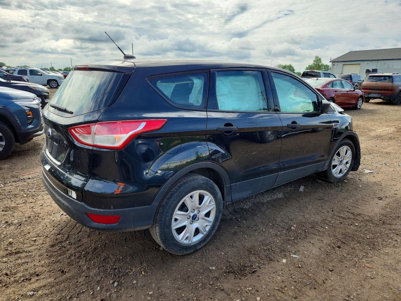 2013 Ford Escape S Black vin: 1FMCU0F7XDUB46924