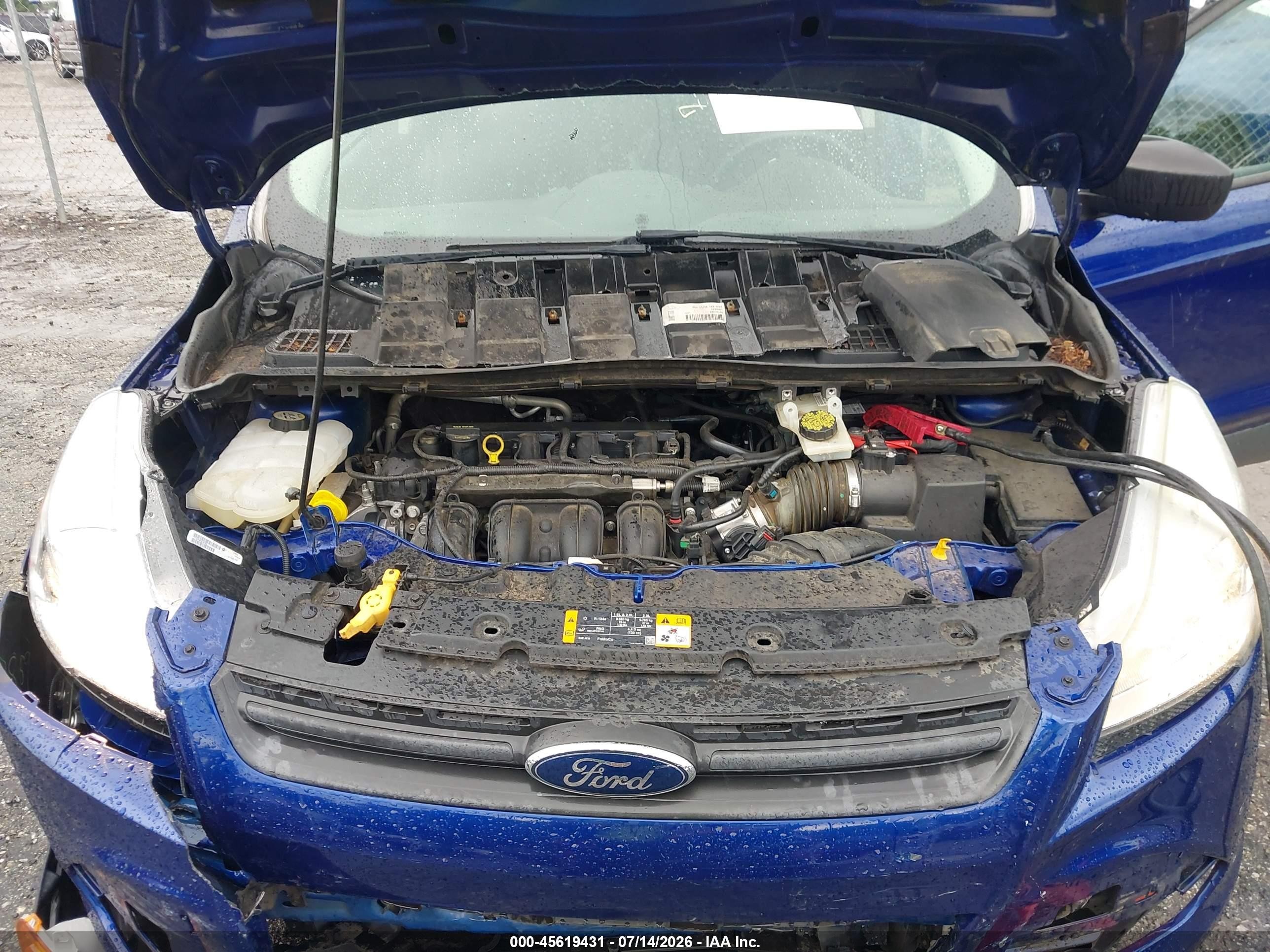 2013 Ford Escape S Dark Blue vin: 1FMCU0F7XDUB50701