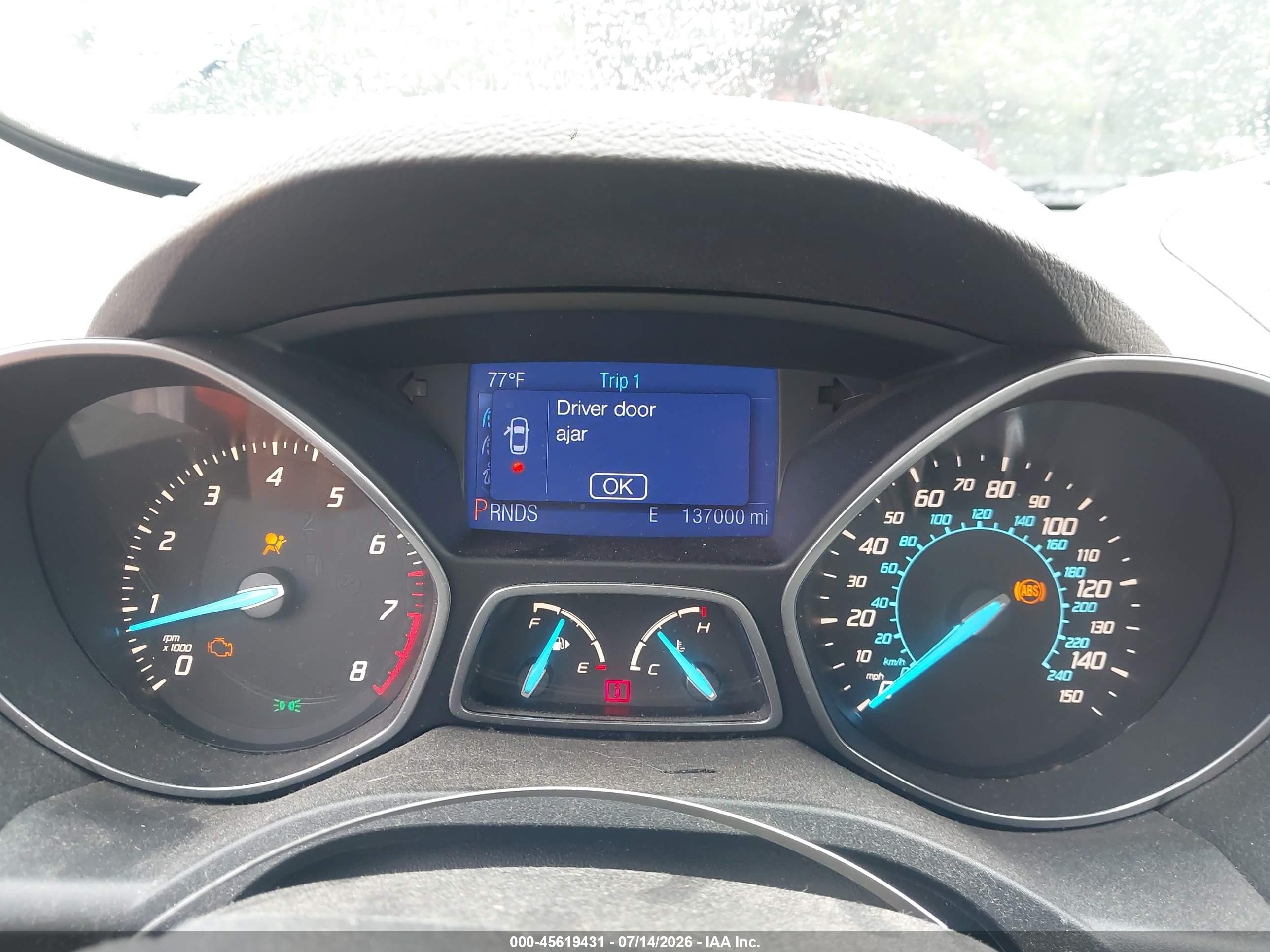 2013 Ford Escape S Dark Blue vin: 1FMCU0F7XDUB50701