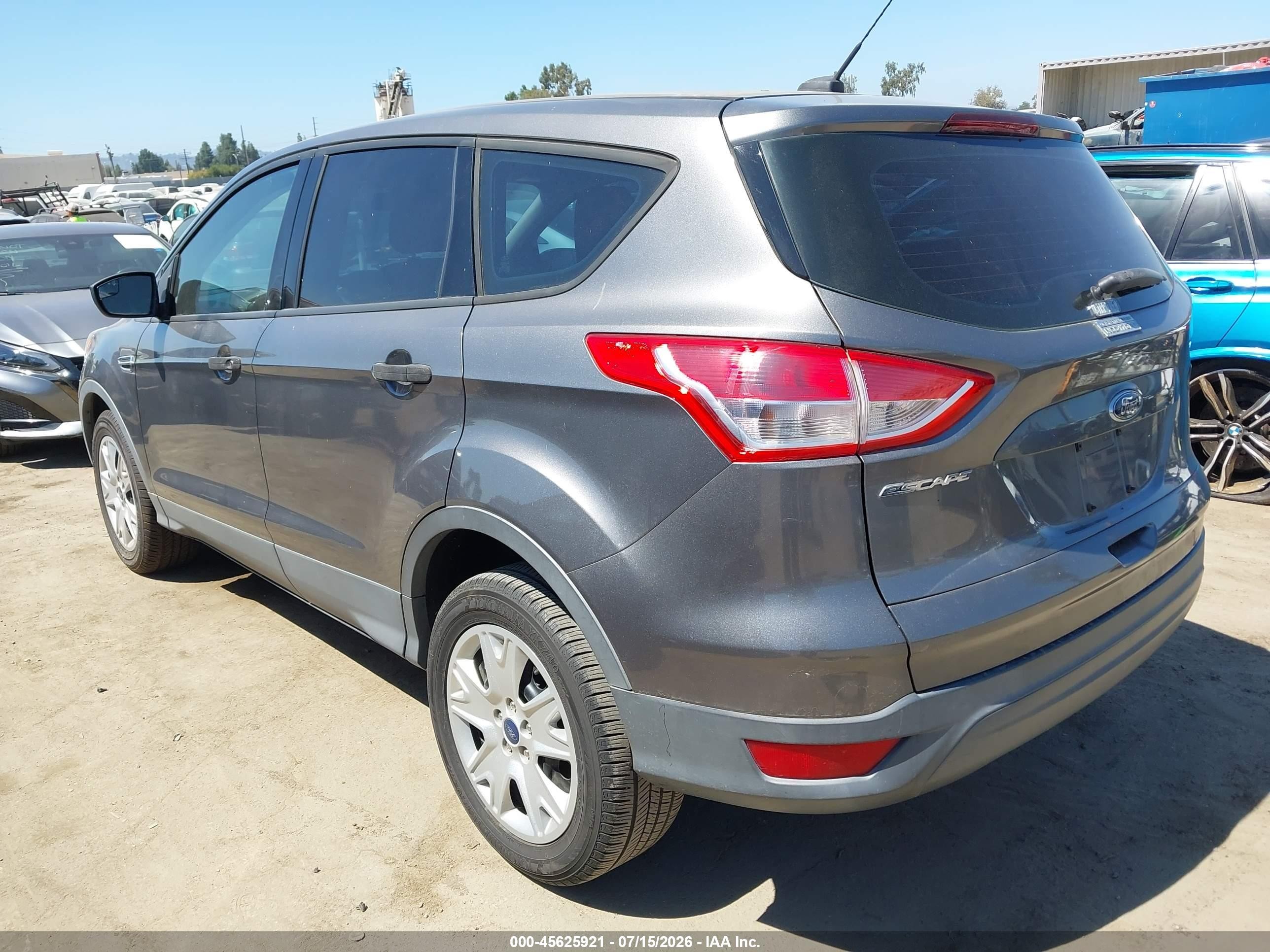 2013 Ford Escape S Gray vin: 1FMCU0F7XDUB55588