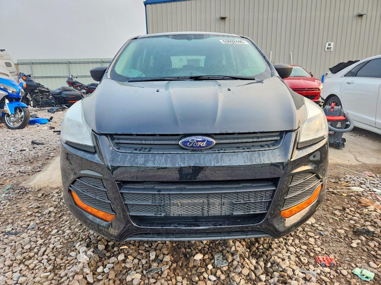 2013 Ford Escape S Black vin: 1FMCU0F7XDUC32587
