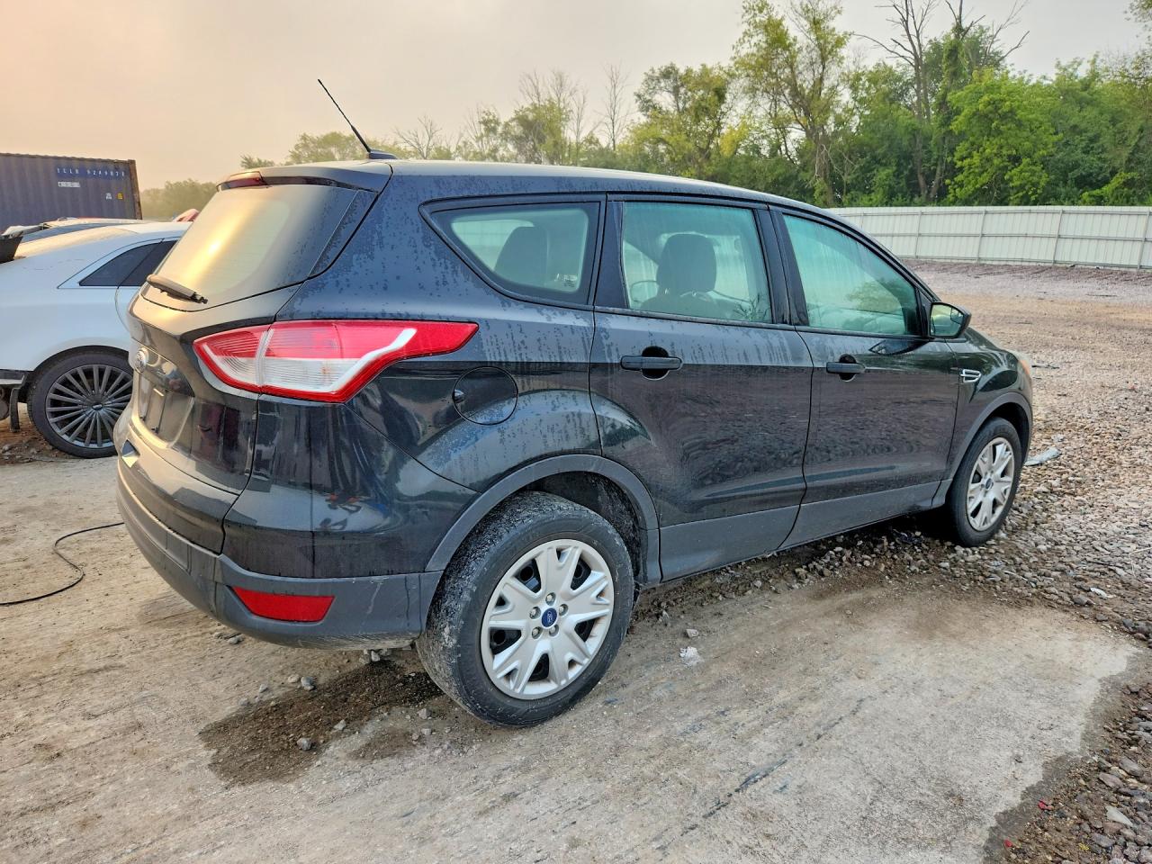2013 Ford Escape S Black vin: 1FMCU0F7XDUC32587