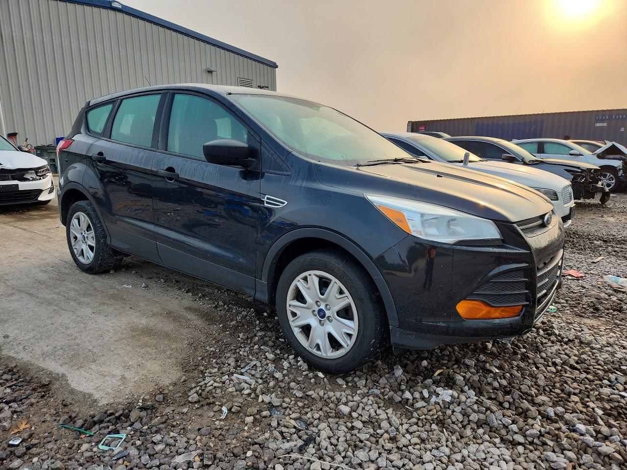 2013 Ford Escape S Black vin: 1FMCU0F7XDUC32587