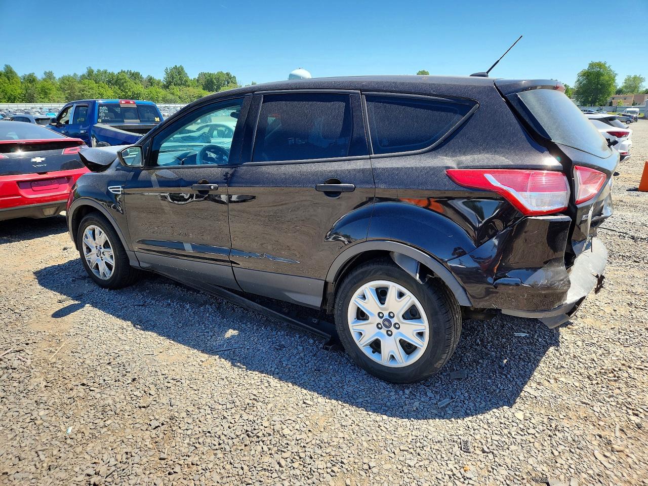 2013 Ford Escape S Black vin: 1FMCU0F7XDUC58378