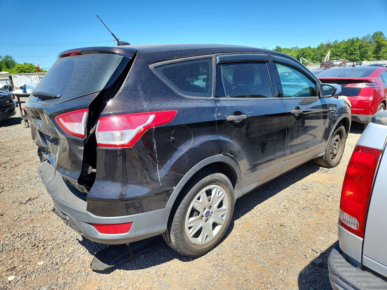 2013 Ford Escape S Black vin: 1FMCU0F7XDUC58378