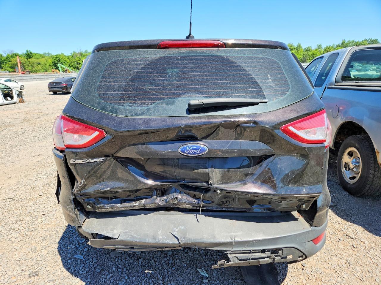 2013 Ford Escape S Black vin: 1FMCU0F7XDUC58378