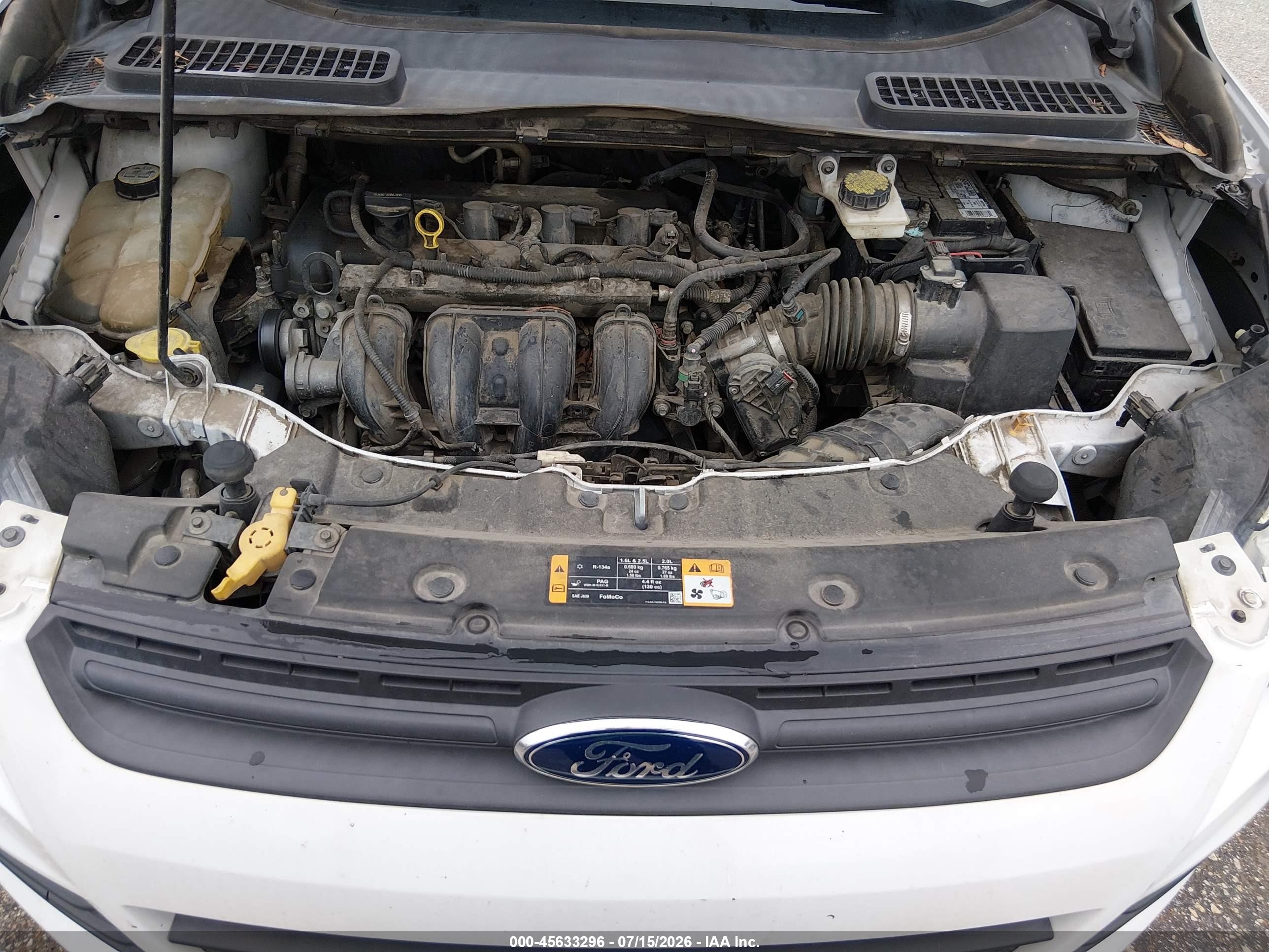2013 Ford Escape S Белый vin: 1FMCU0F7XDUD94400