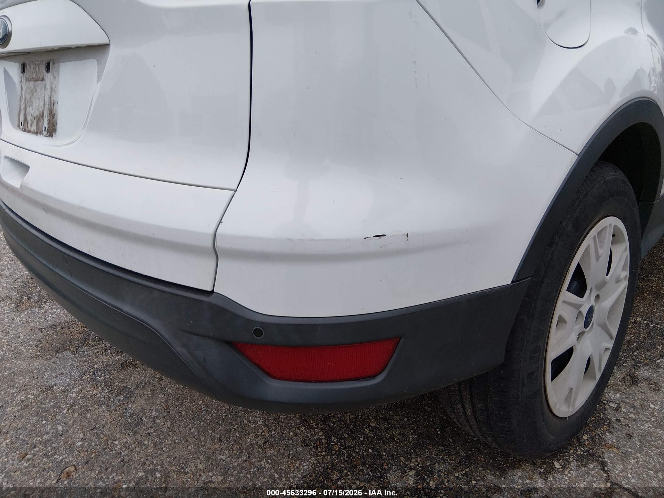 2013 Ford Escape S Белый vin: 1FMCU0F7XDUD94400