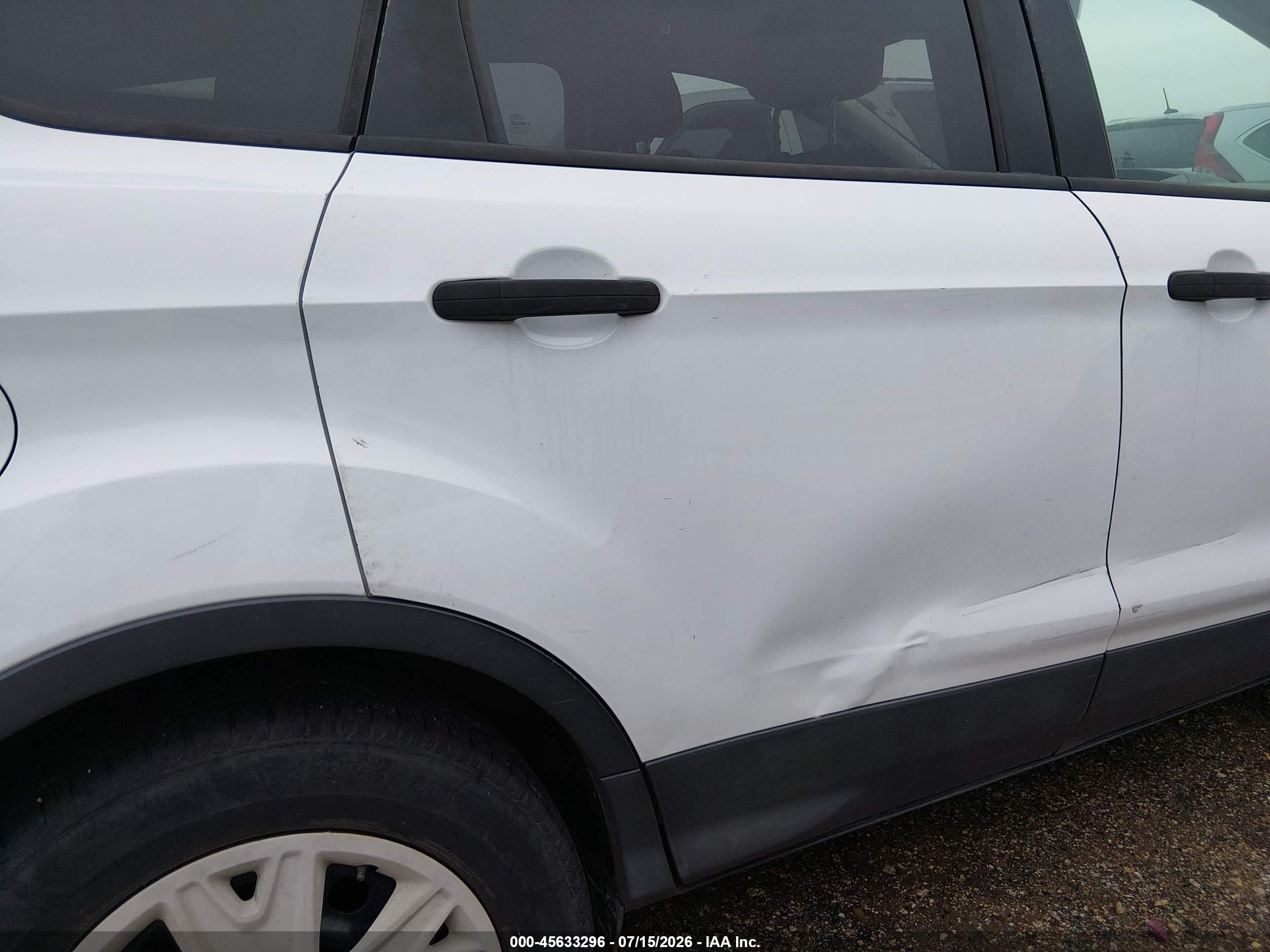 2013 Ford Escape S Белый vin: 1FMCU0F7XDUD94400