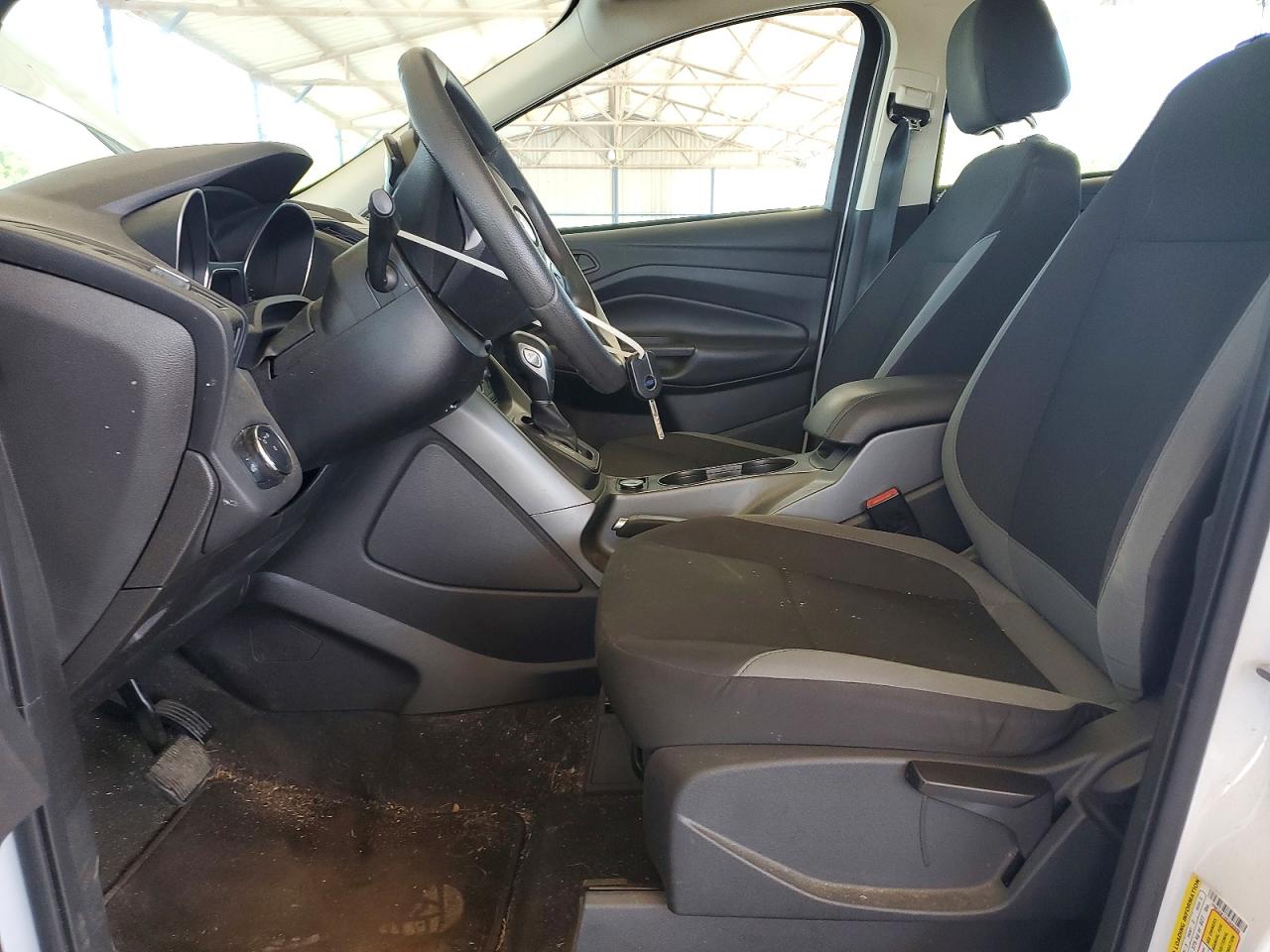 2014 Ford Escape S White vin: 1FMCU0F7XEUA06809