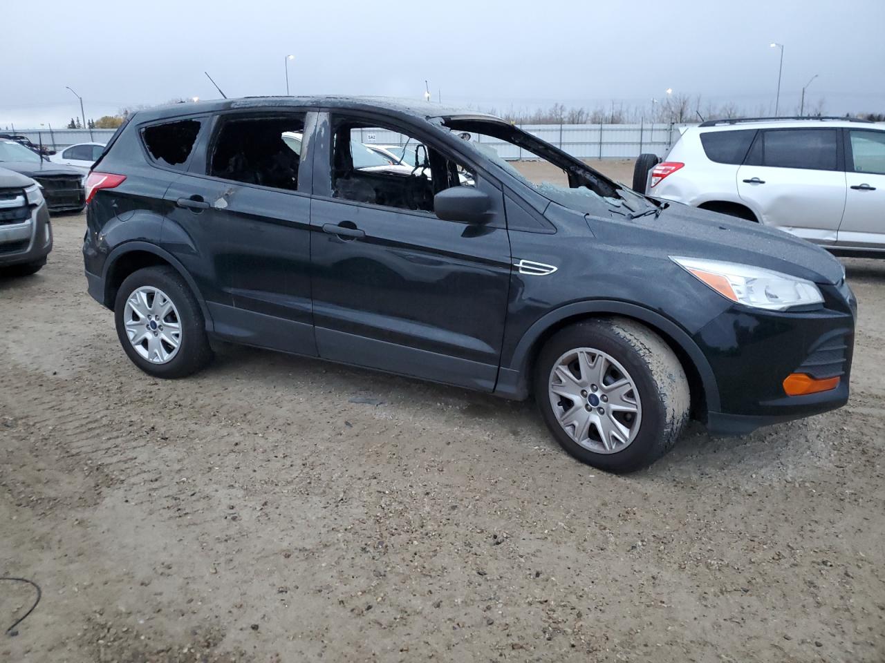 2014 Ford Escape S Black vin: 1FMCU0F7XEUA41401