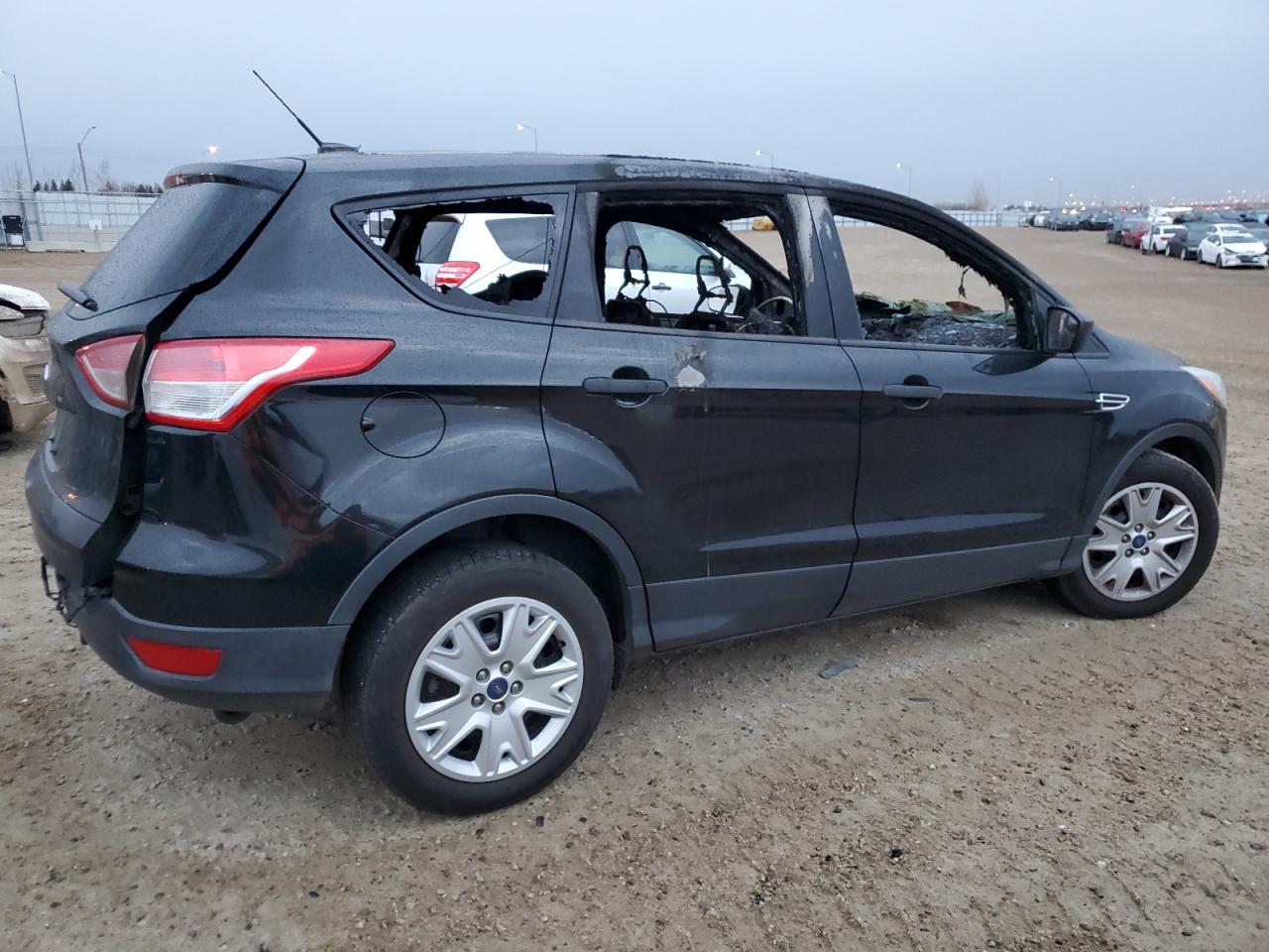2014 Ford Escape S Black vin: 1FMCU0F7XEUA41401