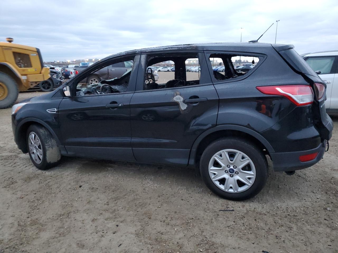 2014 Ford Escape S Black vin: 1FMCU0F7XEUA41401