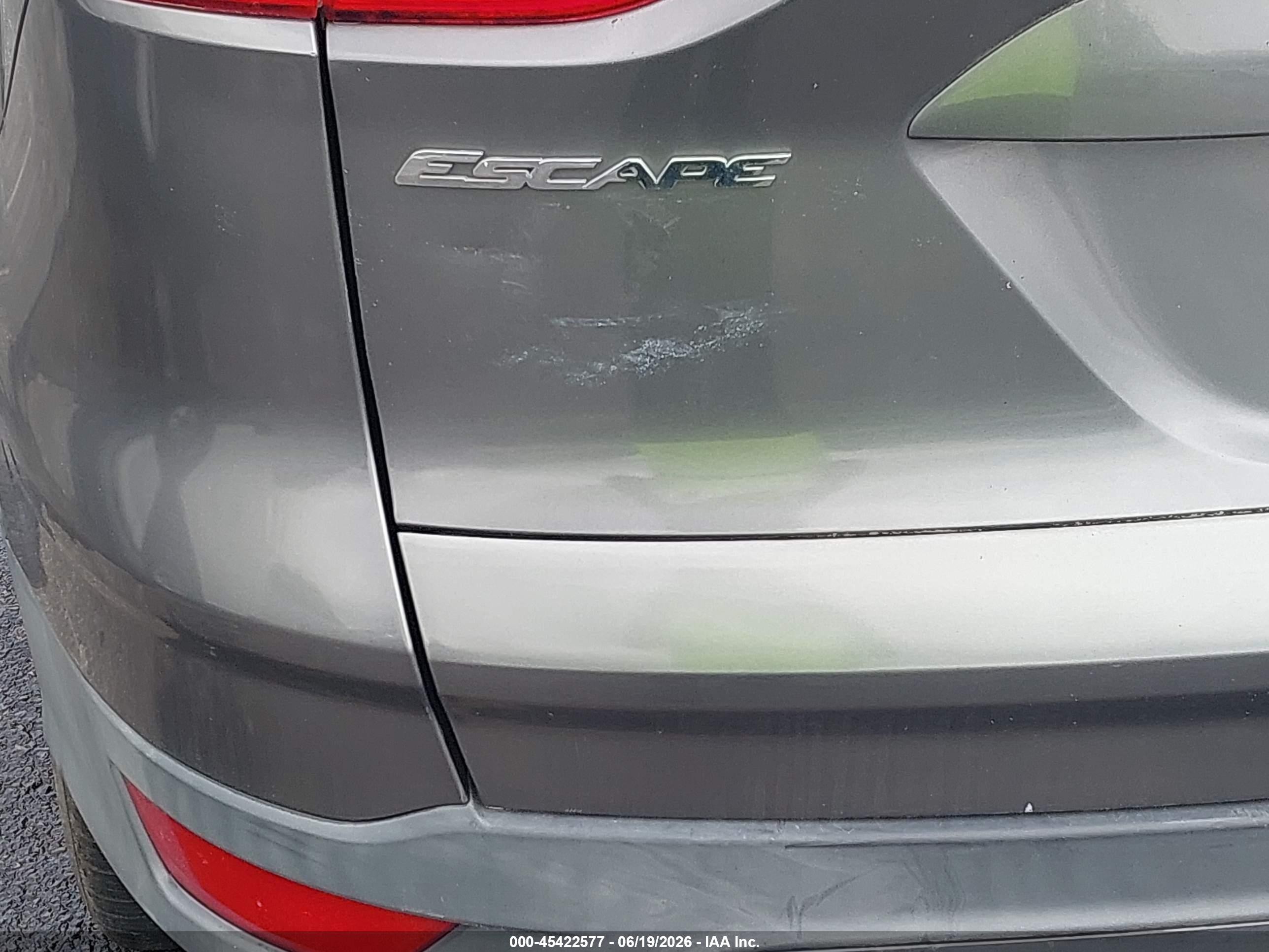 2014 Ford Escape S Gray vin: 1FMCU0F7XEUA66475