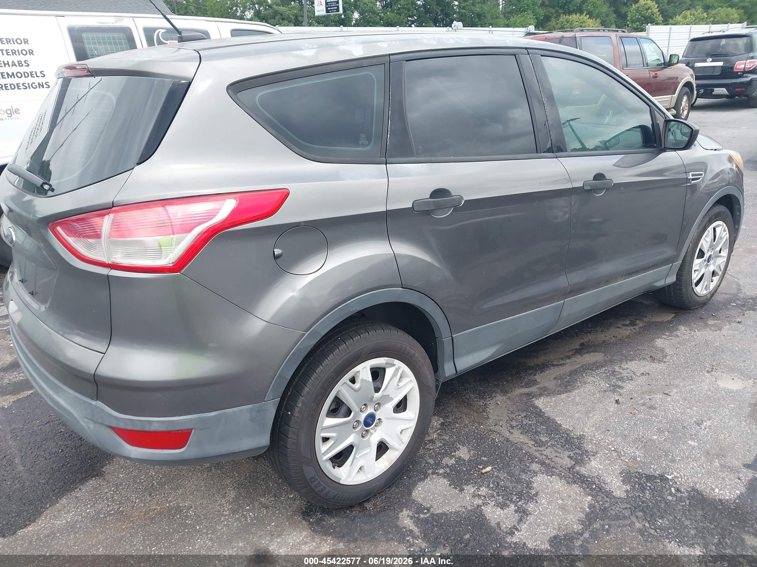 2014 Ford Escape S Gray vin: 1FMCU0F7XEUA66475