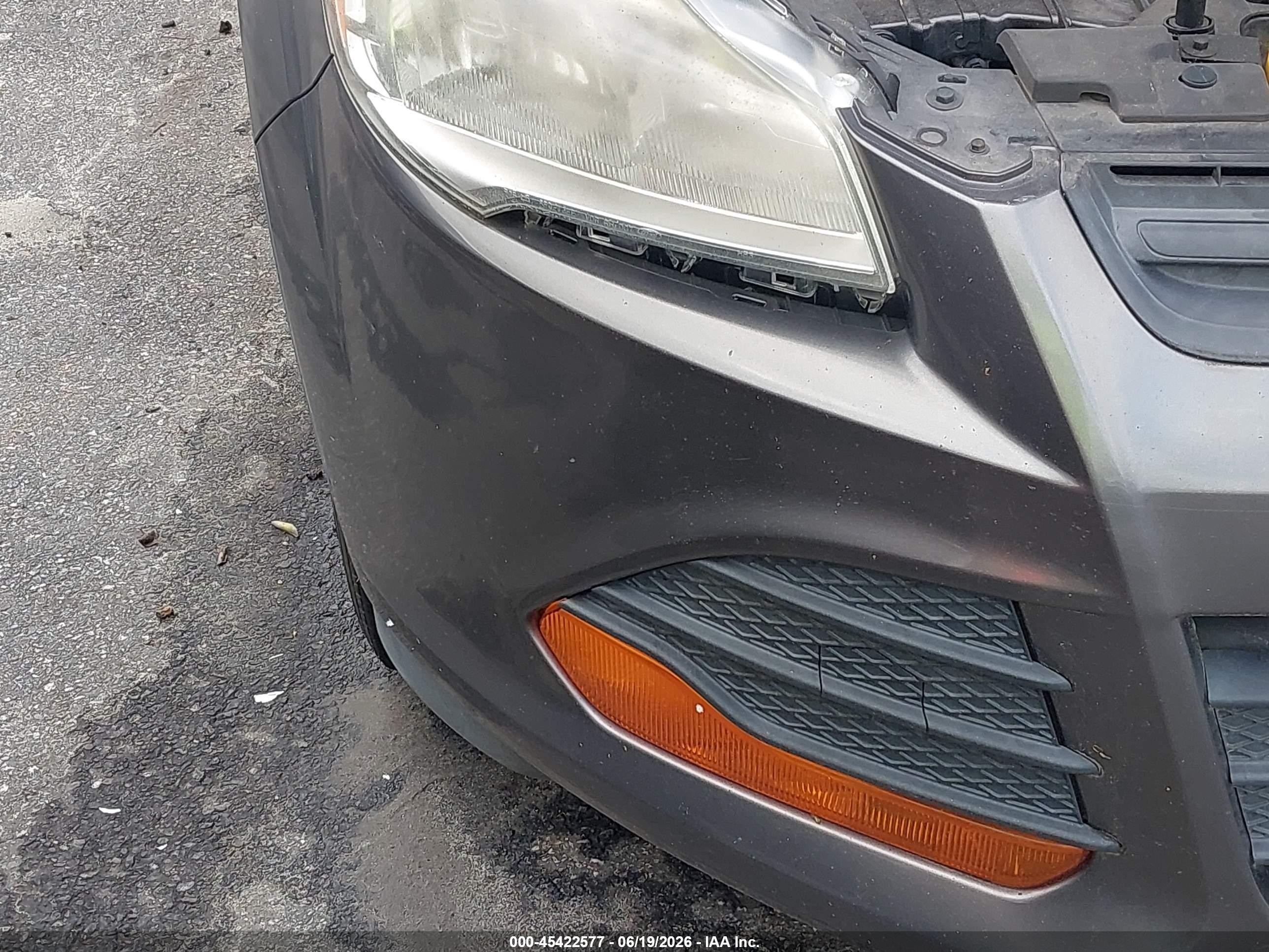 2014 Ford Escape S Gray vin: 1FMCU0F7XEUA66475