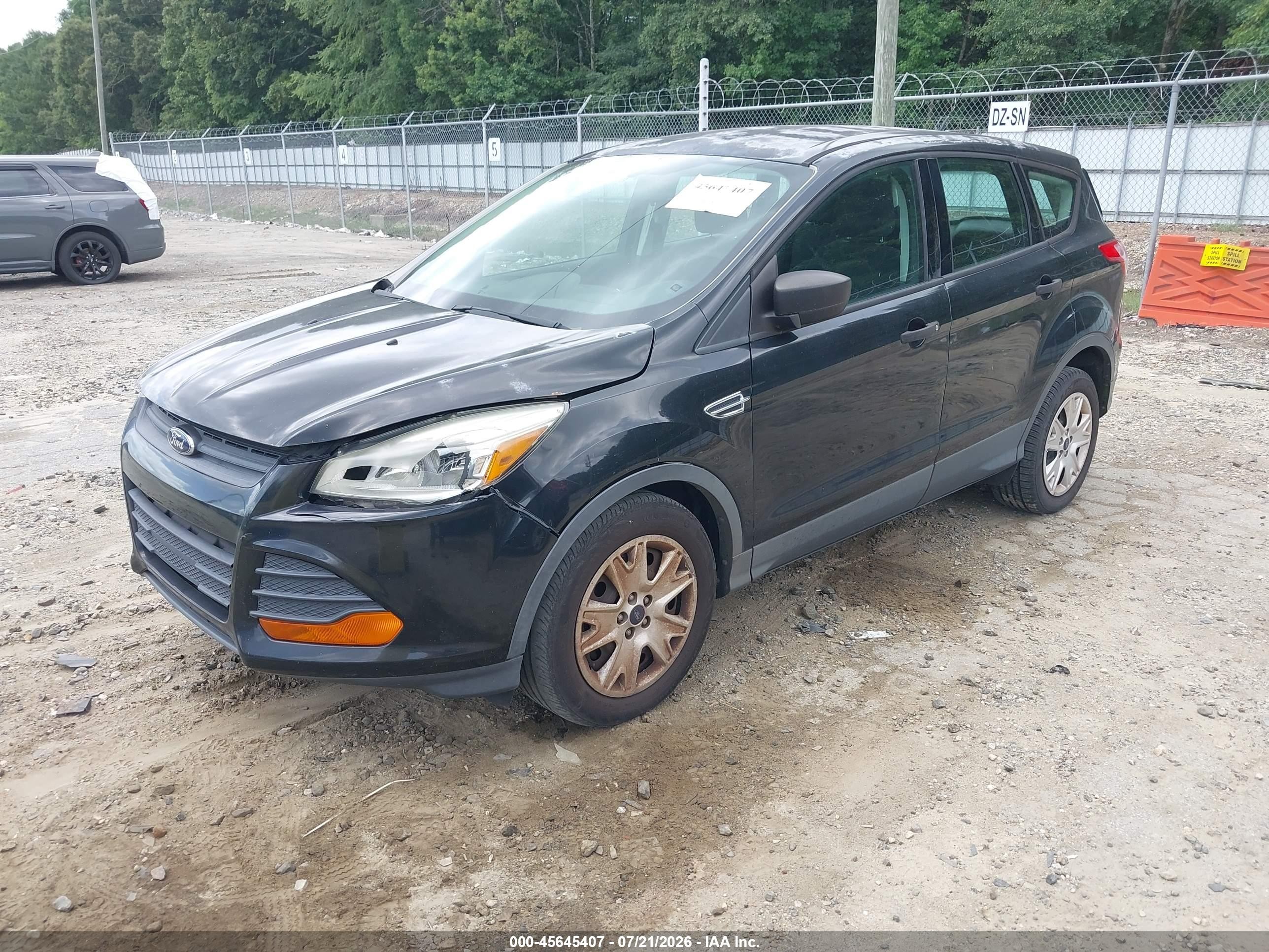 2014 Ford Escape S Black vin: 1FMCU0F7XEUB22219
