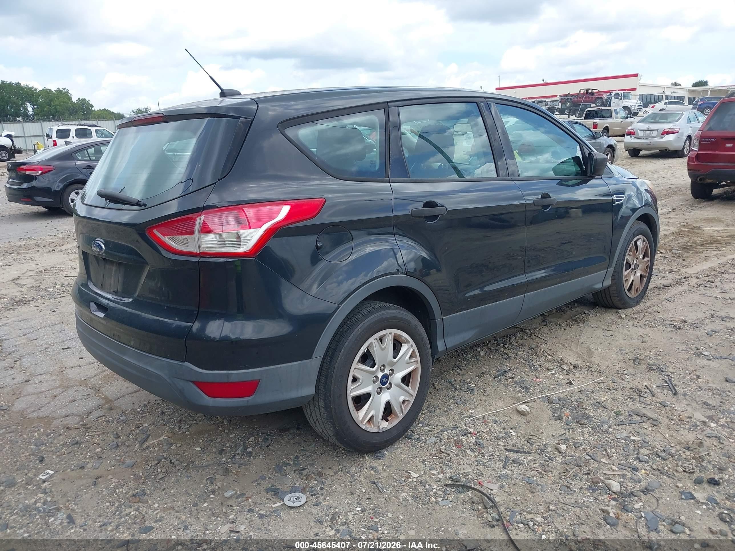 2014 Ford Escape S Black vin: 1FMCU0F7XEUB22219