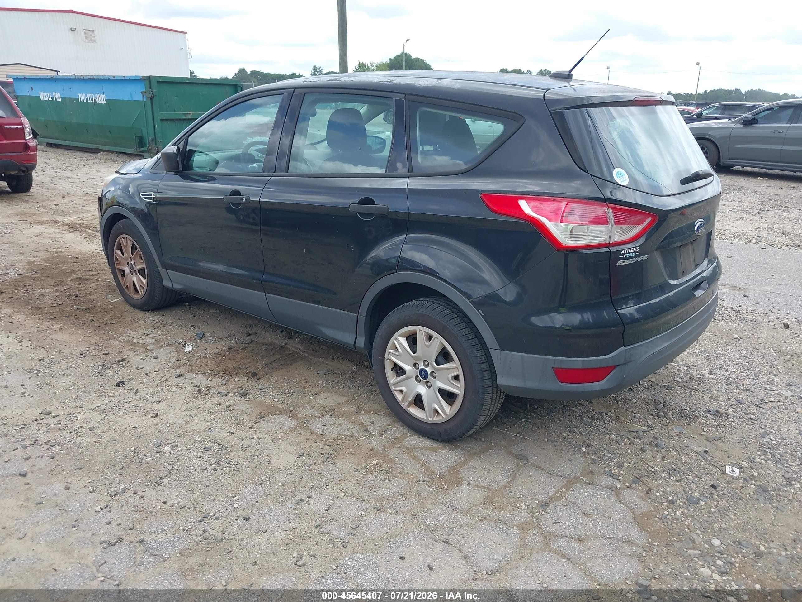 2014 Ford Escape S Black vin: 1FMCU0F7XEUB22219