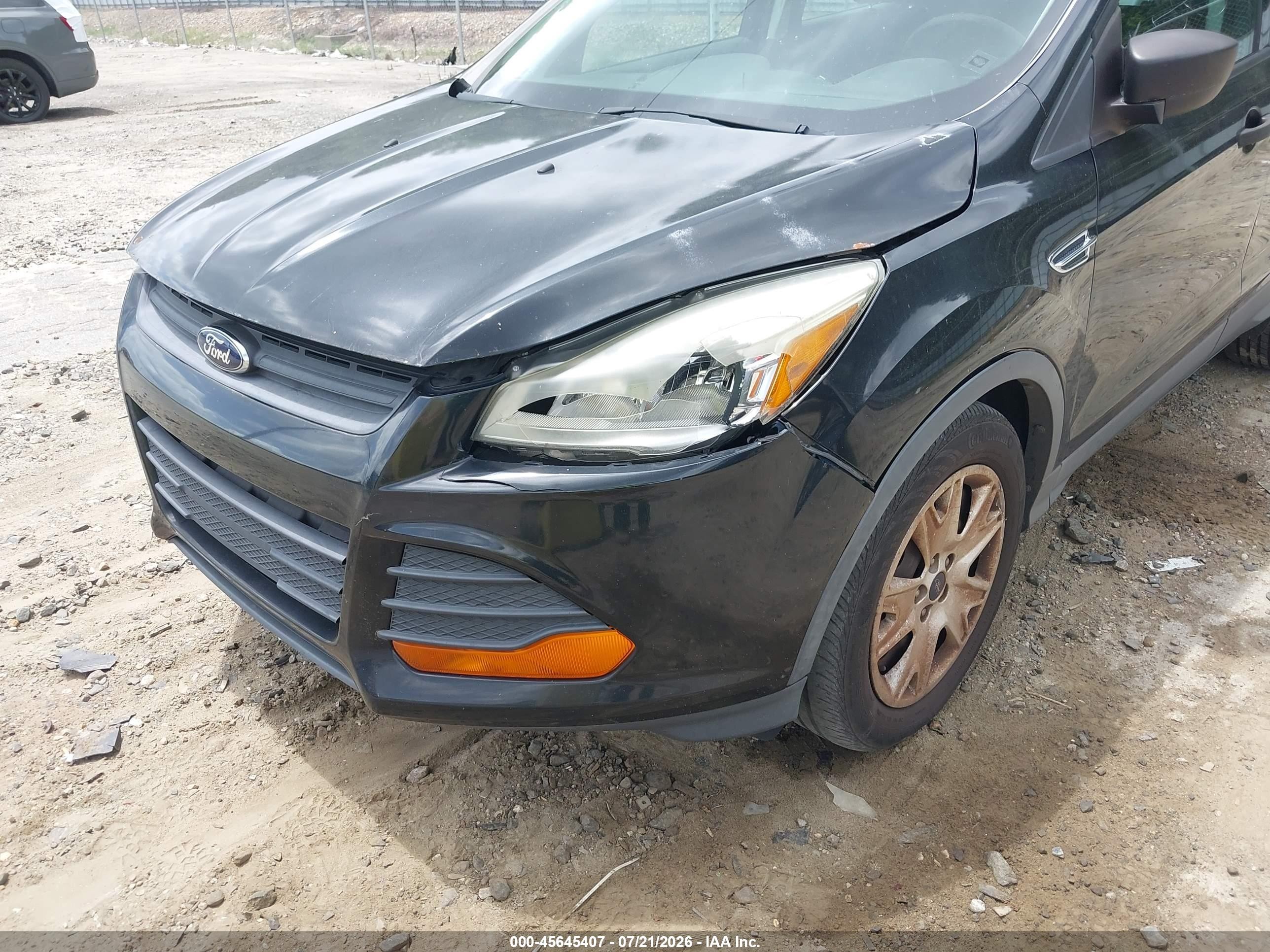 2014 Ford Escape S Black vin: 1FMCU0F7XEUB22219