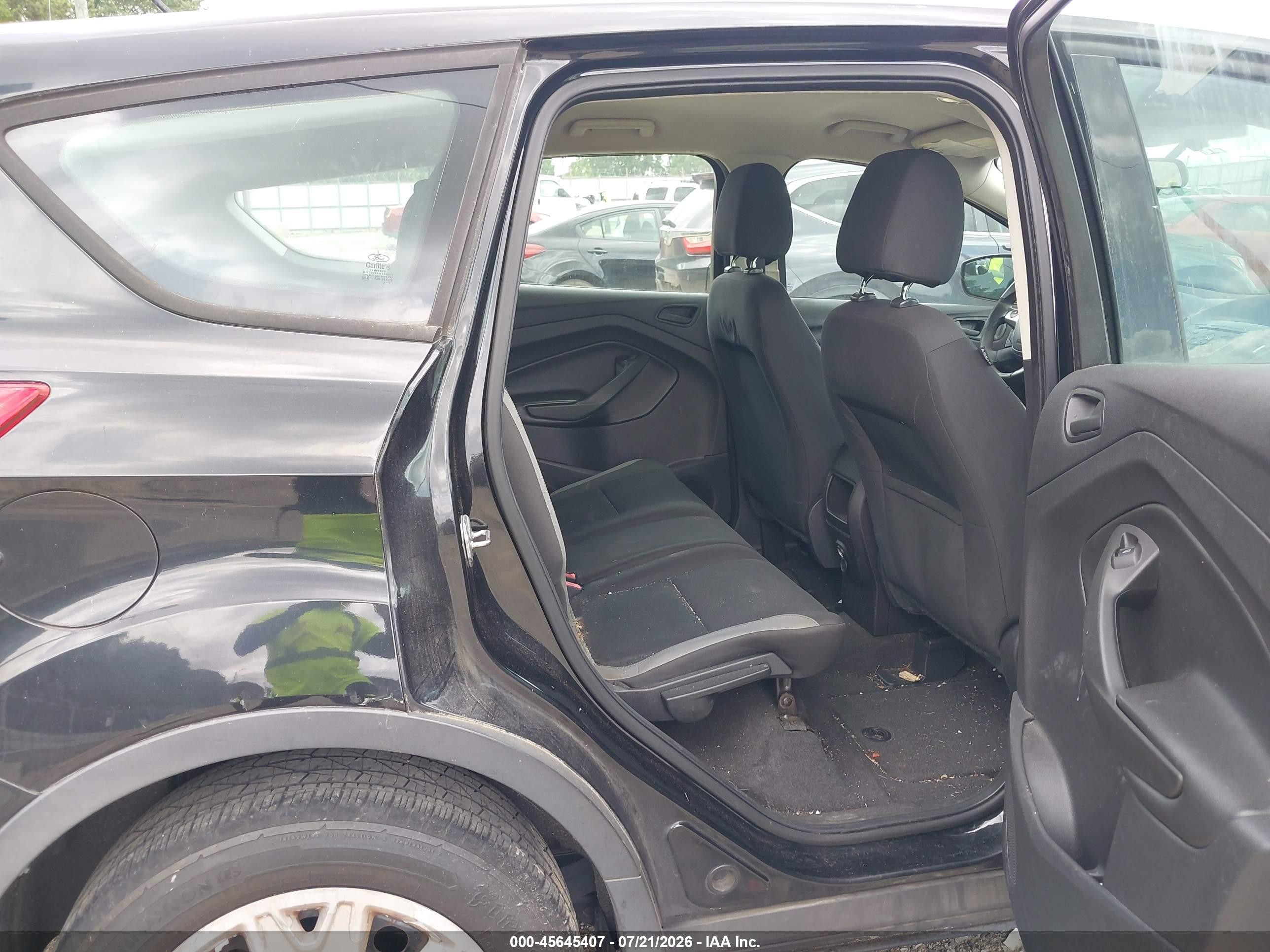 2014 Ford Escape S Black vin: 1FMCU0F7XEUB22219