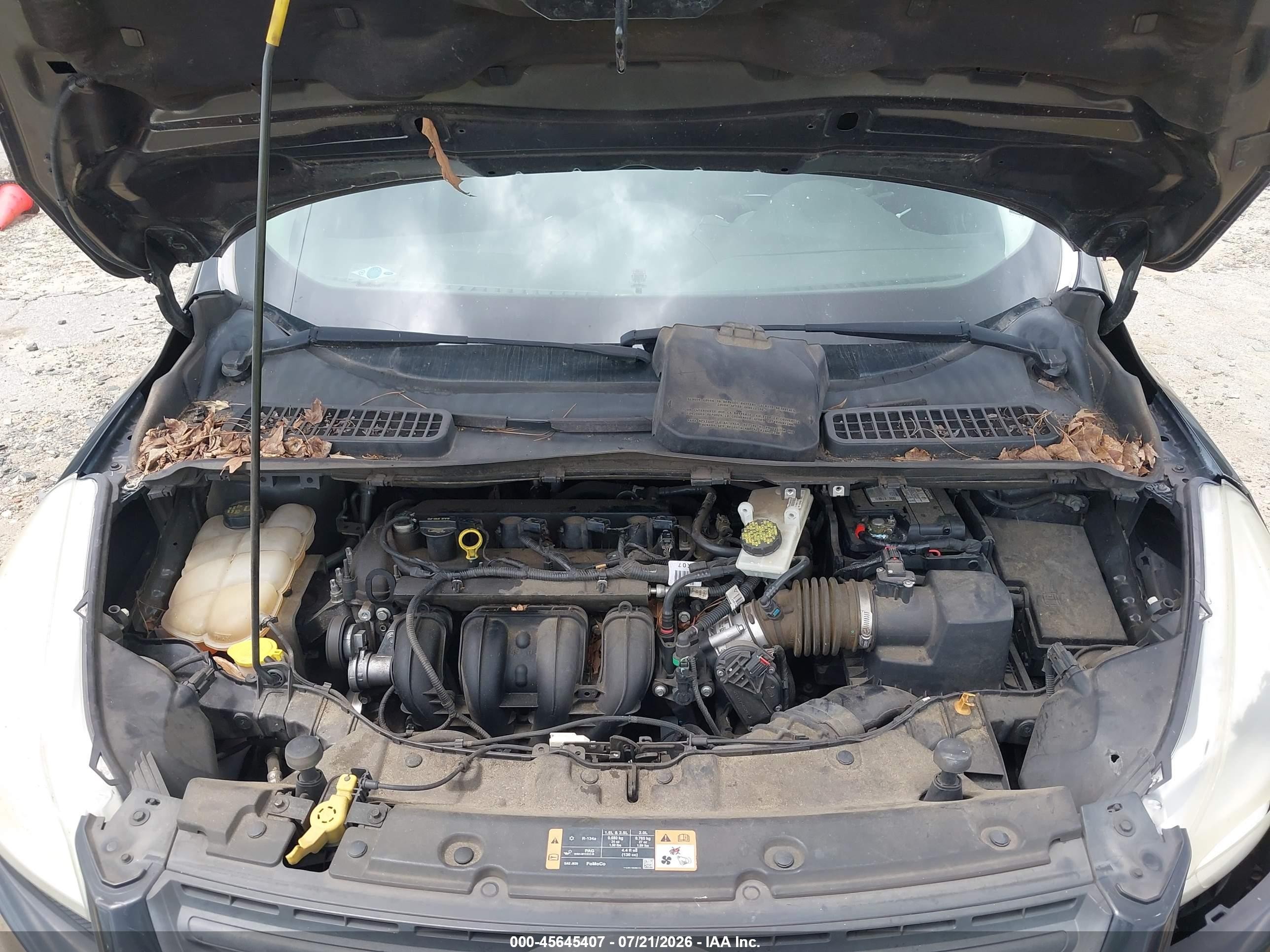 2014 Ford Escape S Black vin: 1FMCU0F7XEUB22219