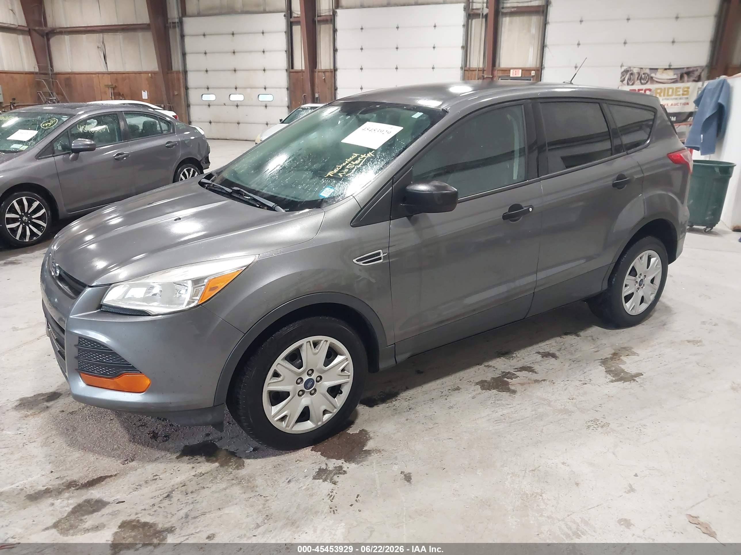 2014 Ford Escape S Gray vin: 1FMCU0F7XEUB36718