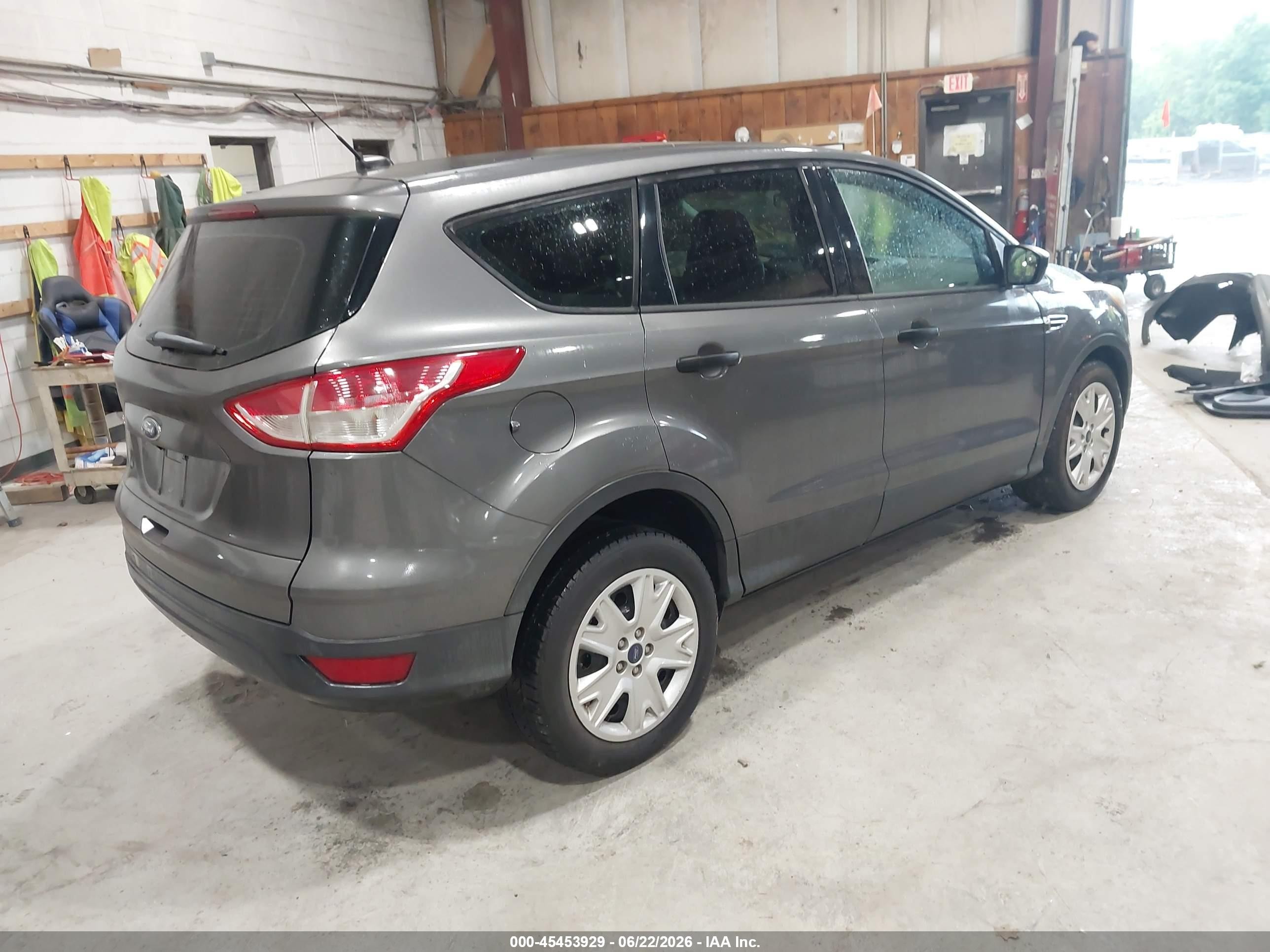 2014 Ford Escape S Gray vin: 1FMCU0F7XEUB36718