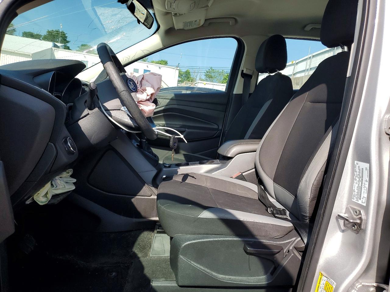 2014 Ford Escape S Silver vin: 1FMCU0F7XEUC06542