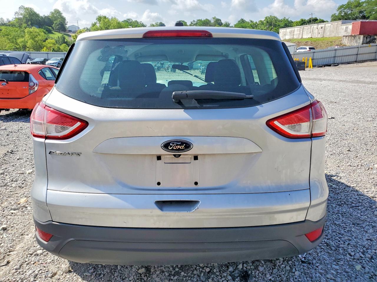 2014 Ford Escape S Silver vin: 1FMCU0F7XEUC06542