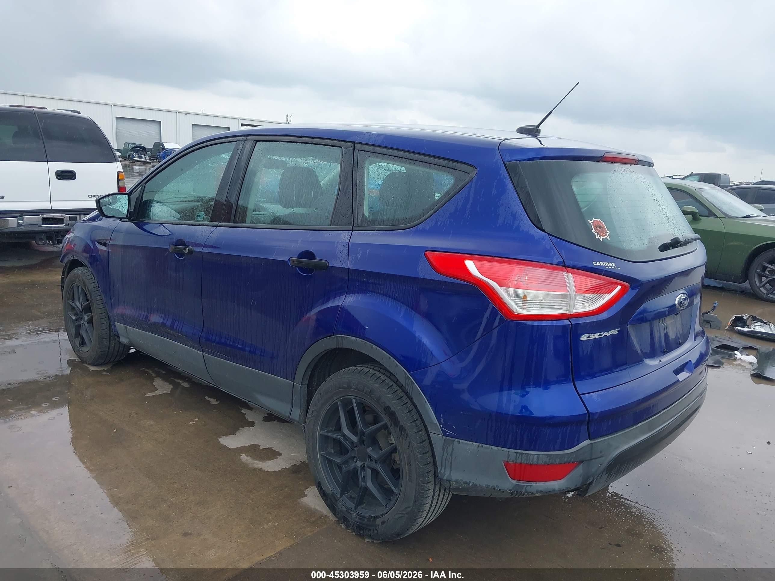 2014 Ford Escape S Blue vin: 1FMCU0F7XEUC81547