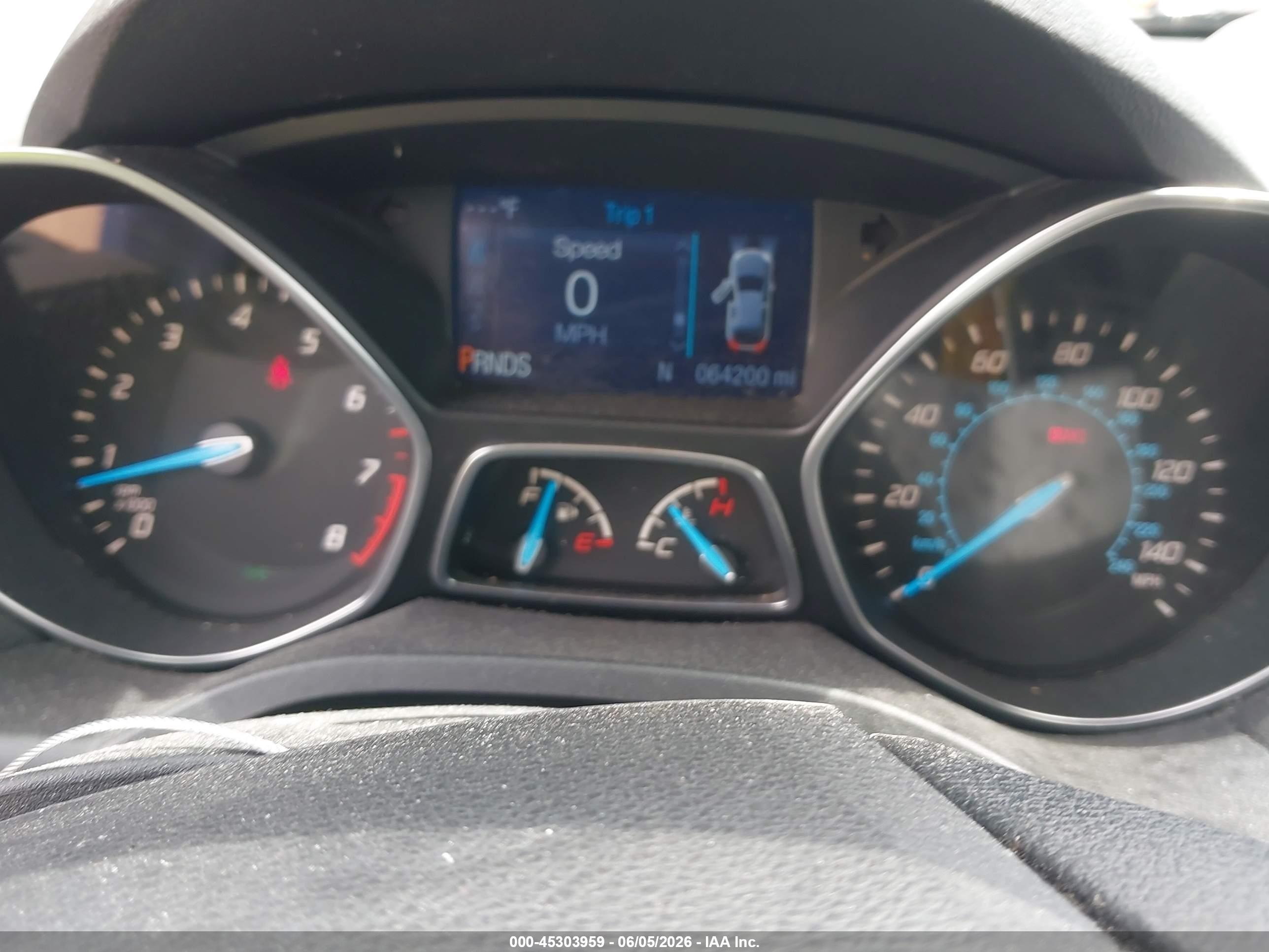 2014 Ford Escape S Blue vin: 1FMCU0F7XEUC81547