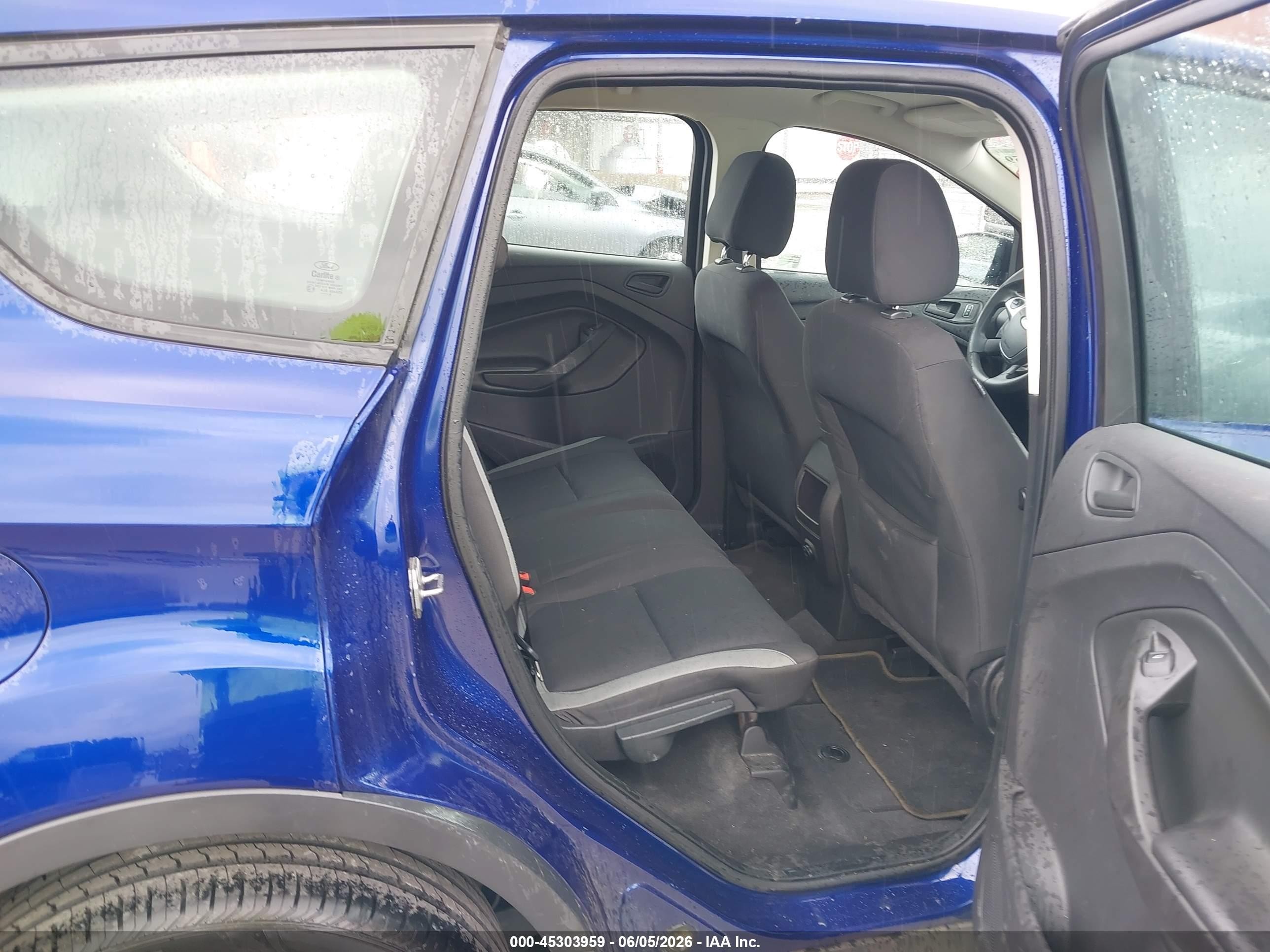 2014 Ford Escape S Blue vin: 1FMCU0F7XEUC81547