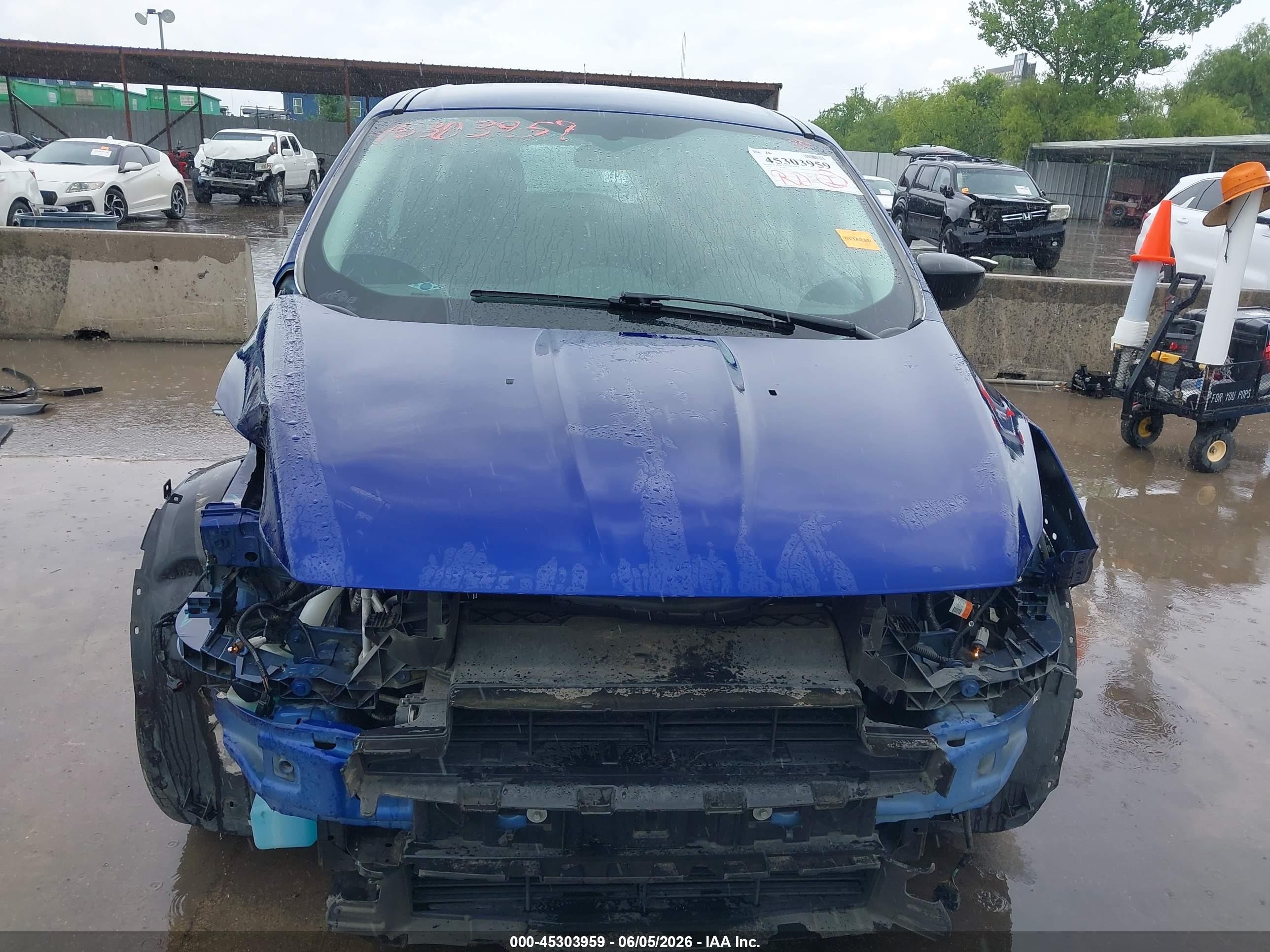 2014 Ford Escape S Blue vin: 1FMCU0F7XEUC81547