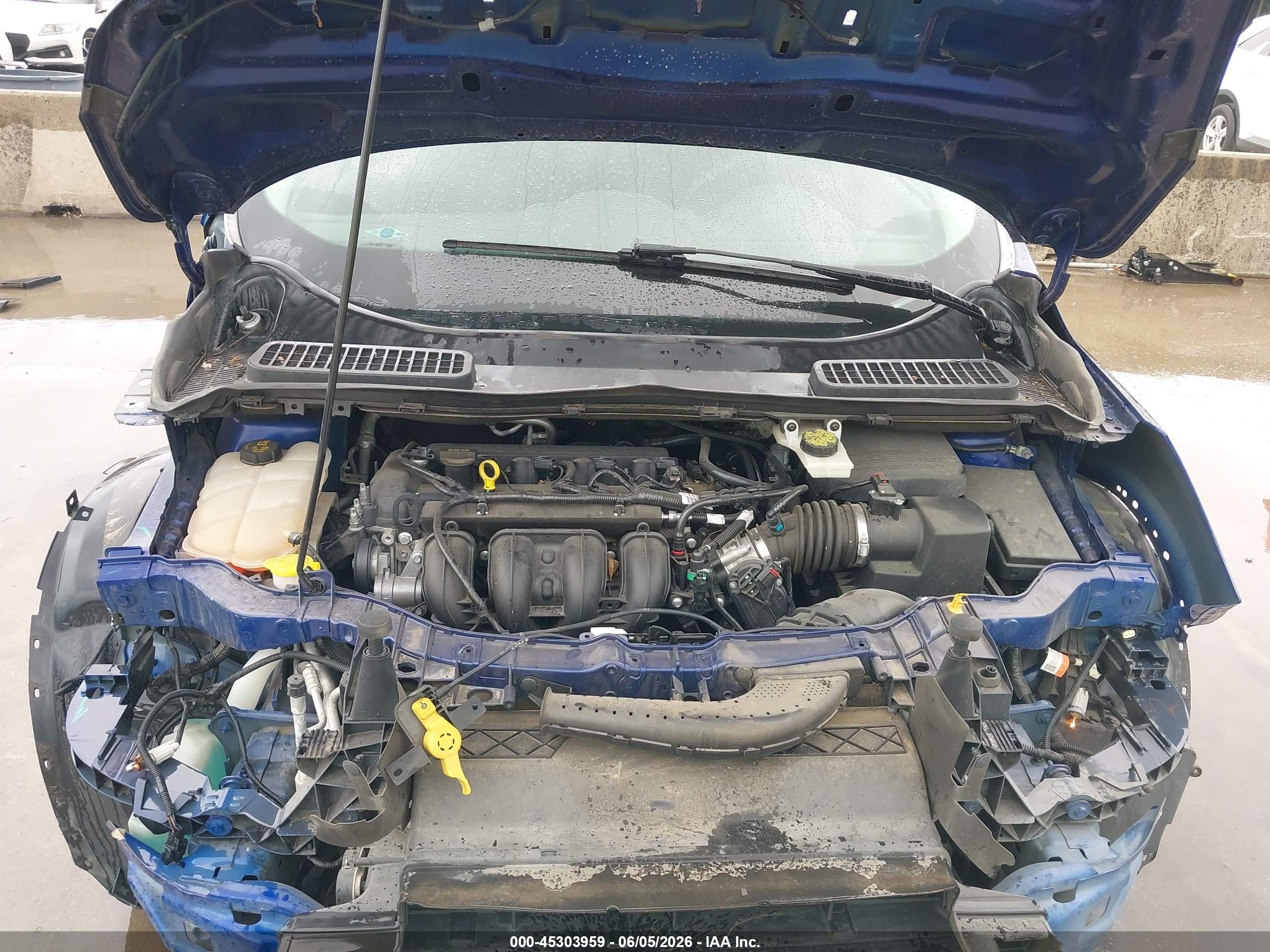 2014 Ford Escape S Blue vin: 1FMCU0F7XEUC81547