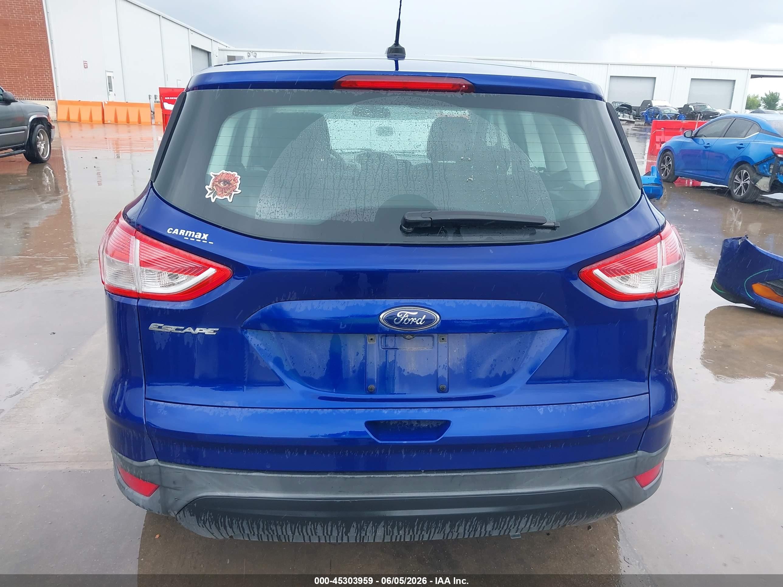 2014 Ford Escape S Blue vin: 1FMCU0F7XEUC81547