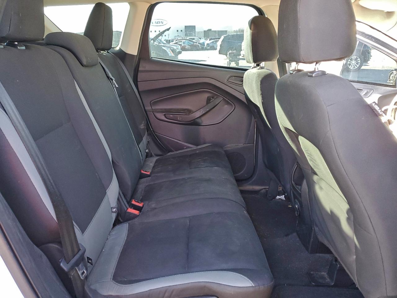 2014 Ford Escape S White vin: 1FMCU0F7XEUD08634