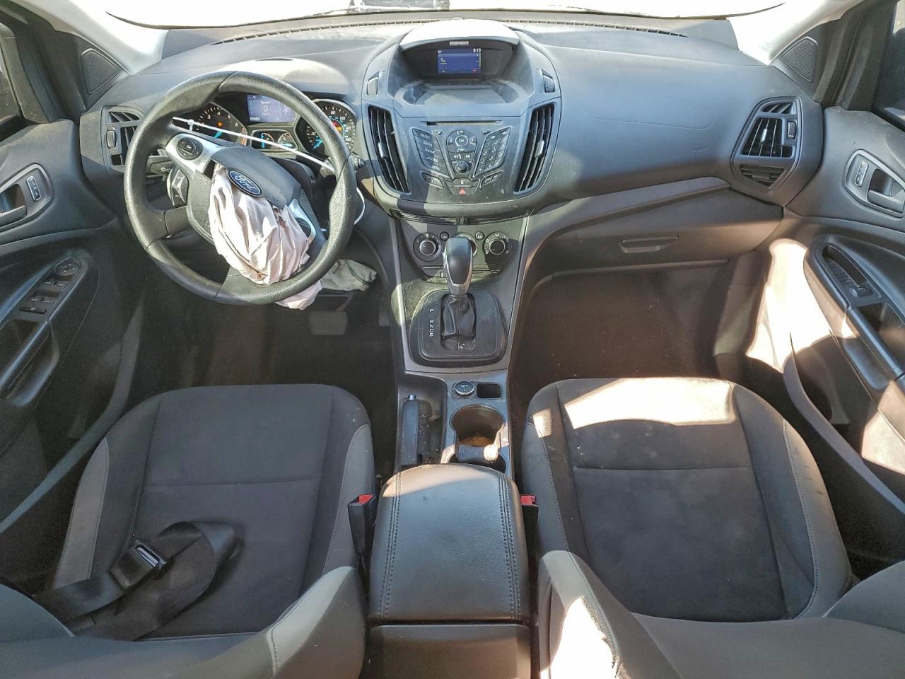 2014 Ford Escape S White vin: 1FMCU0F7XEUD08634