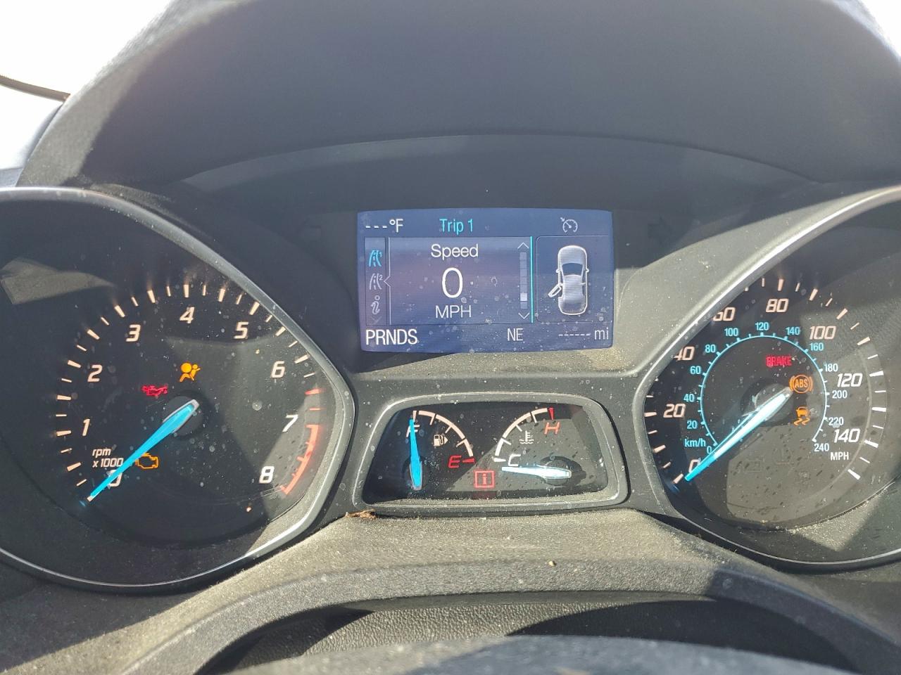 2014 Ford Escape S White vin: 1FMCU0F7XEUD08634