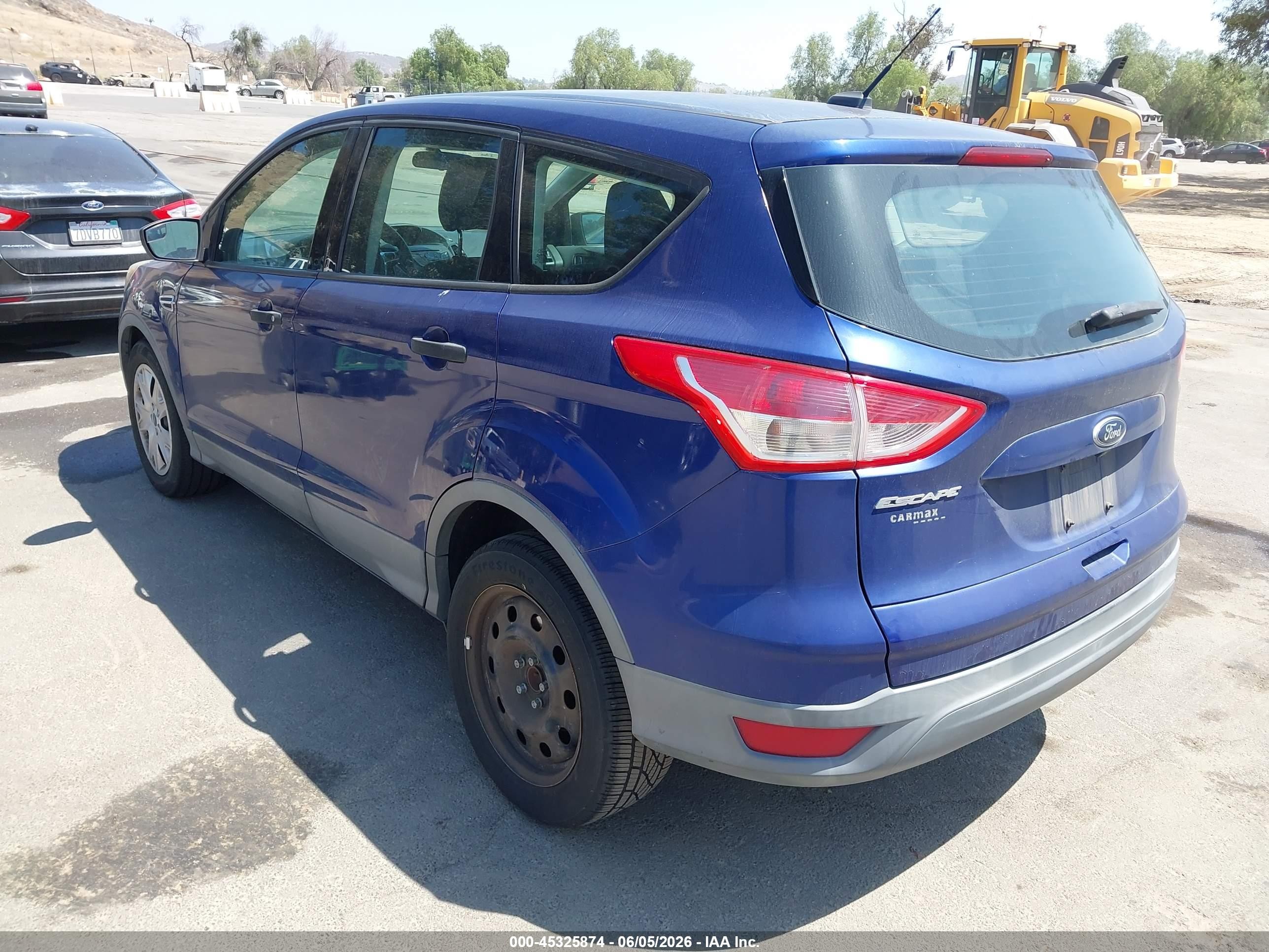 2014 Ford Escape S Синий vin: 1FMCU0F7XEUE00777