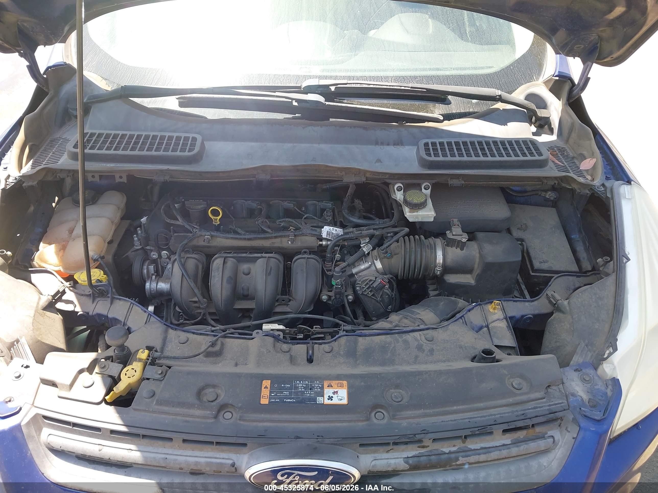2014 Ford Escape S Синий vin: 1FMCU0F7XEUE00777