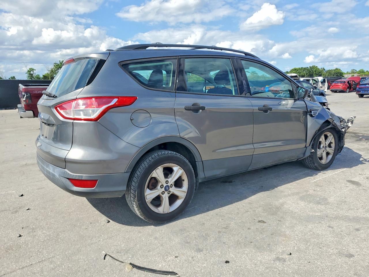 2014 Ford Escape S Gray vin: 1FMCU0F7XEUE07292