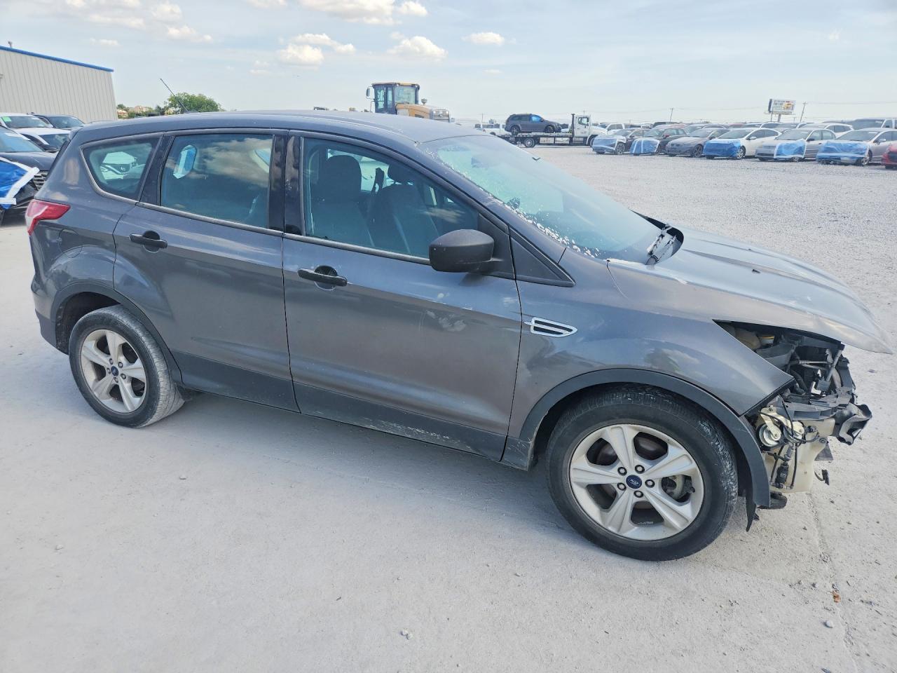2014 Ford Escape S Gray vin: 1FMCU0F7XEUE11584