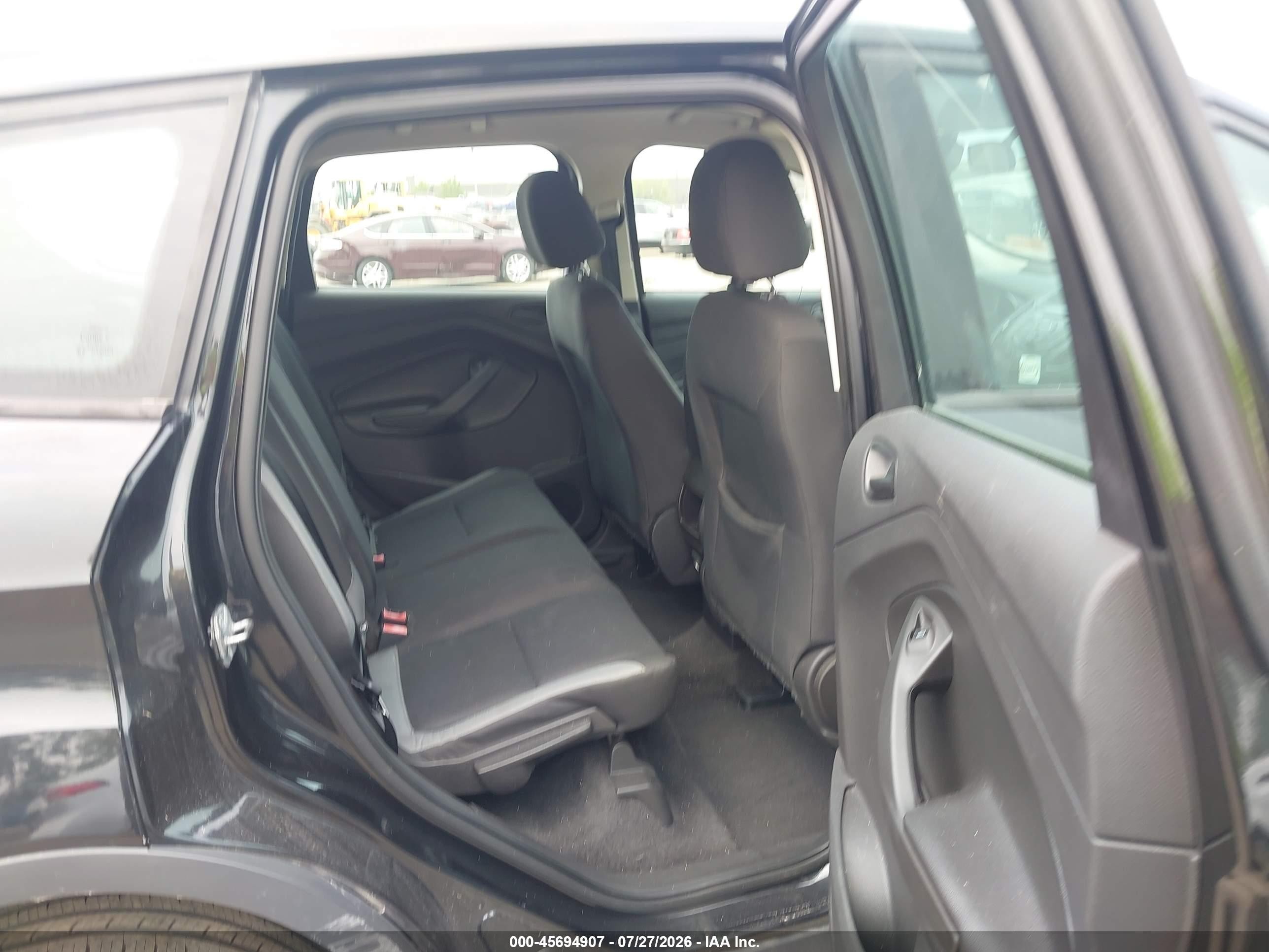 2015 Ford Escape S Black vin: 1FMCU0F7XFUA15947